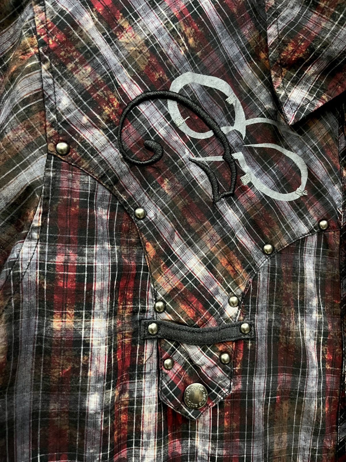 In The Attic In The Attic Punk Smokes Tartan Studded Tribal Shirt M Size US M / EU 48-50 / 2 - 9 Thumbnail