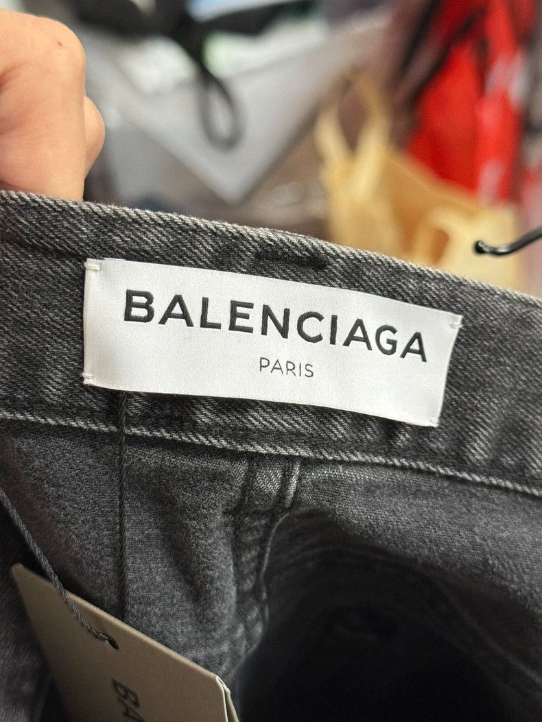 Balenciaga Balenciaga Full Print Bullet Screen Letter Logo Denim Pant Size US 32 / EU 48 - 3 Thumbnail