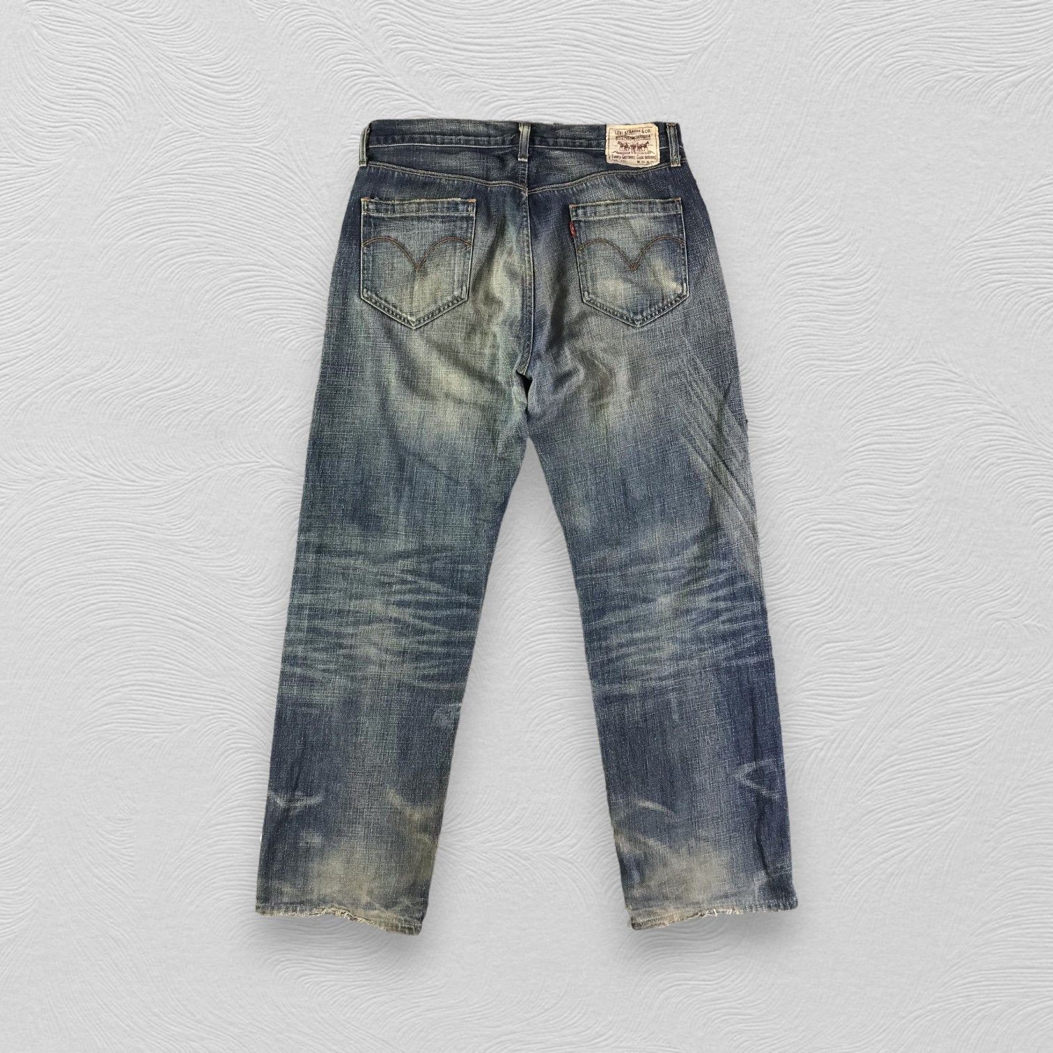 Levi's Vintage Levis 553 Jeans Rusty Blue Baggy Denim KJ2755 Size US 34 / EU 50 - 2 Thumbnail