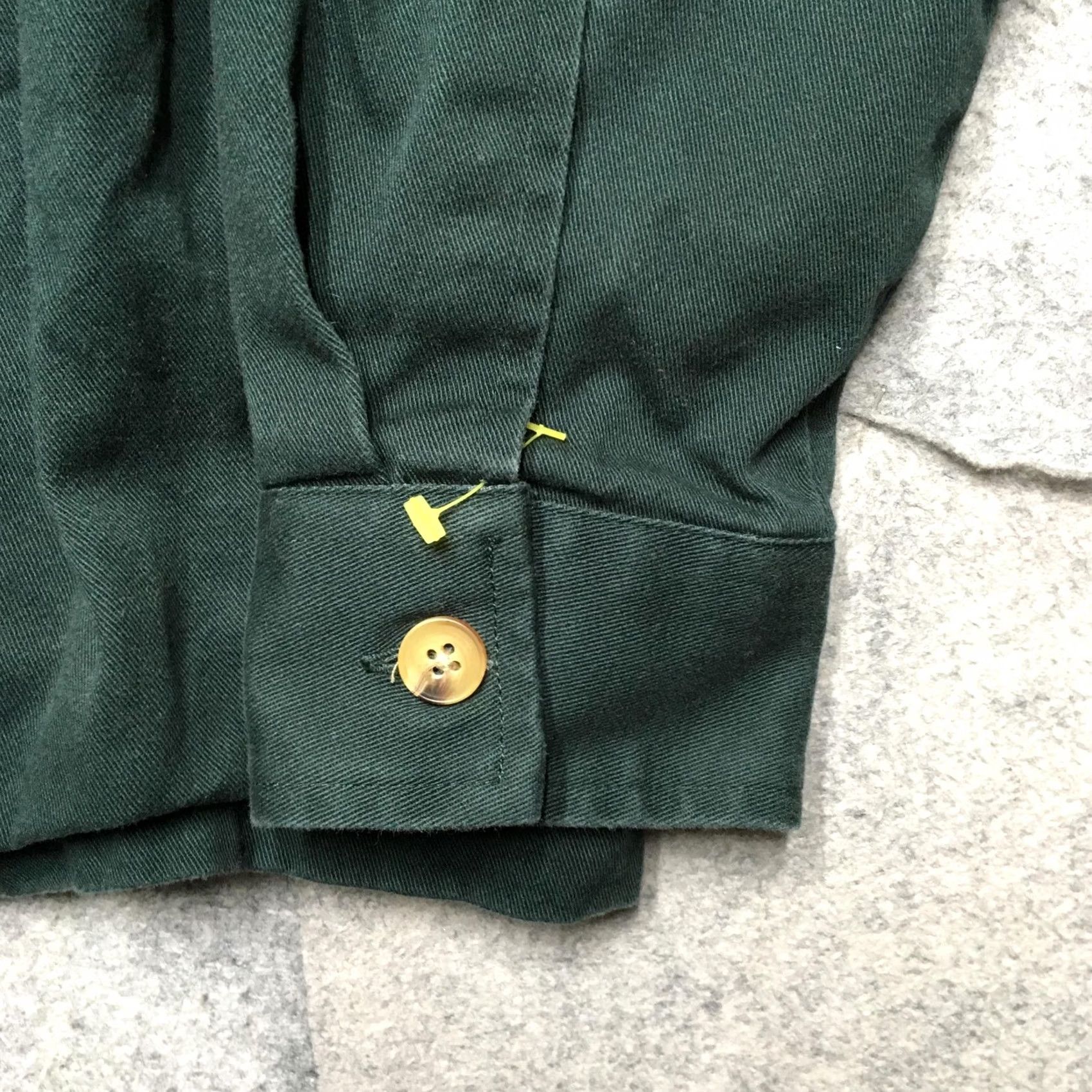 Vintage Jiberish Shirt Mens Large Green Twill Lined Button Up Workwear Casual Shacket Size US L / EU 52-54 / 3 - 2 Thumbnail