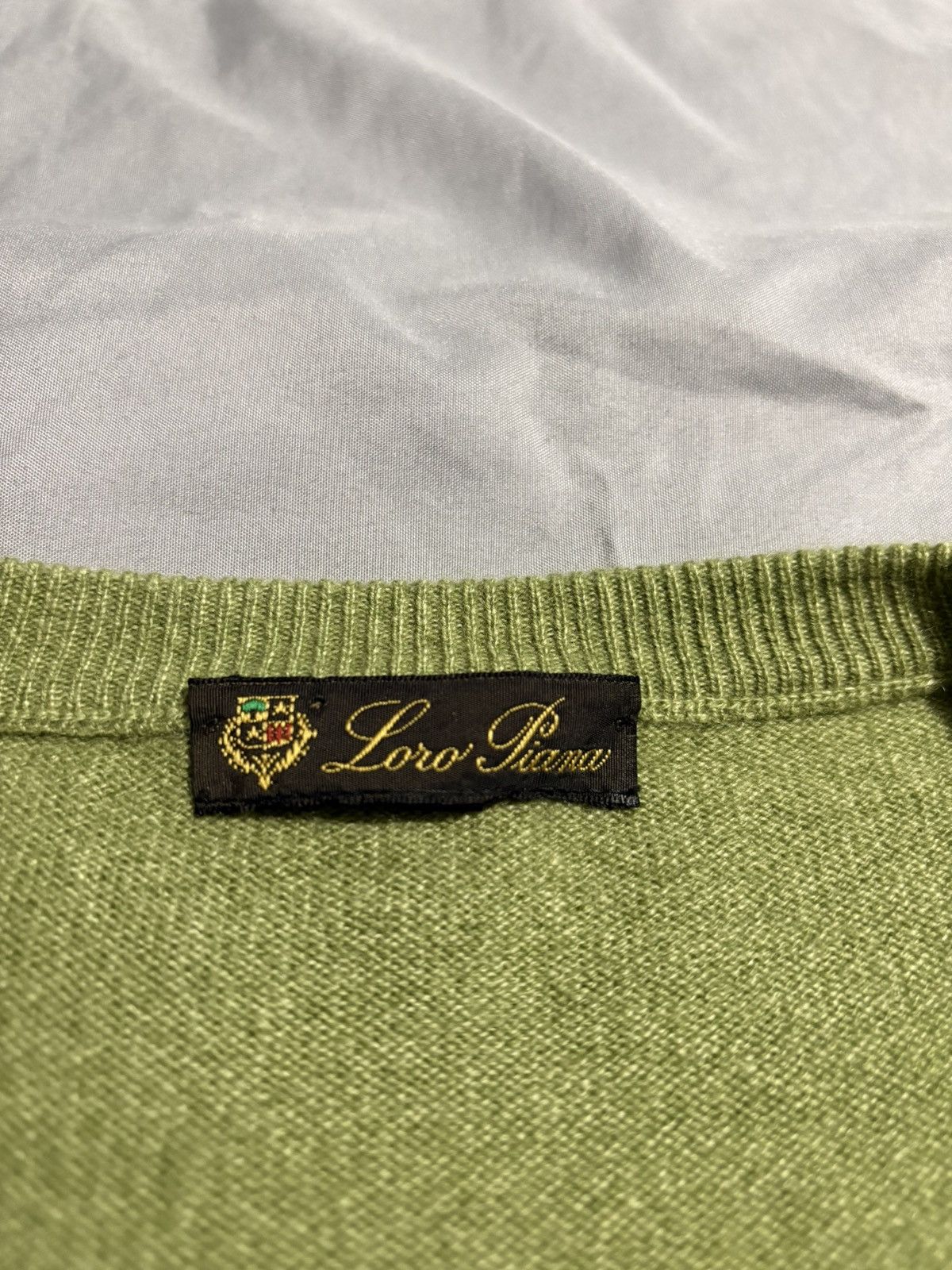 Loro Piana 58 Loro Piana Cashmere Sweater Crewneck Knit yellow green Size US XXL / EU 58 / 5 - 6 Thumbnail