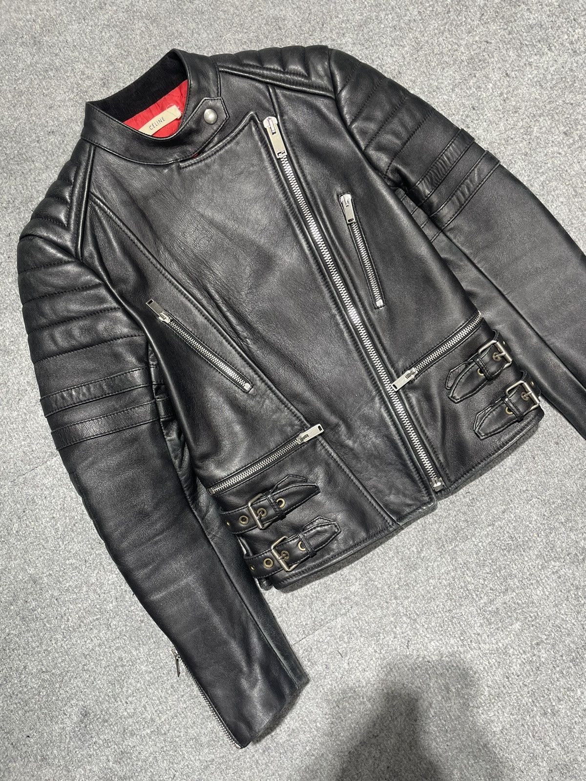 Celine Celine Phoebe Biker Leather Riders Jacket Size XS / US 0-2 / IT 36-38 - 7 Thumbnail