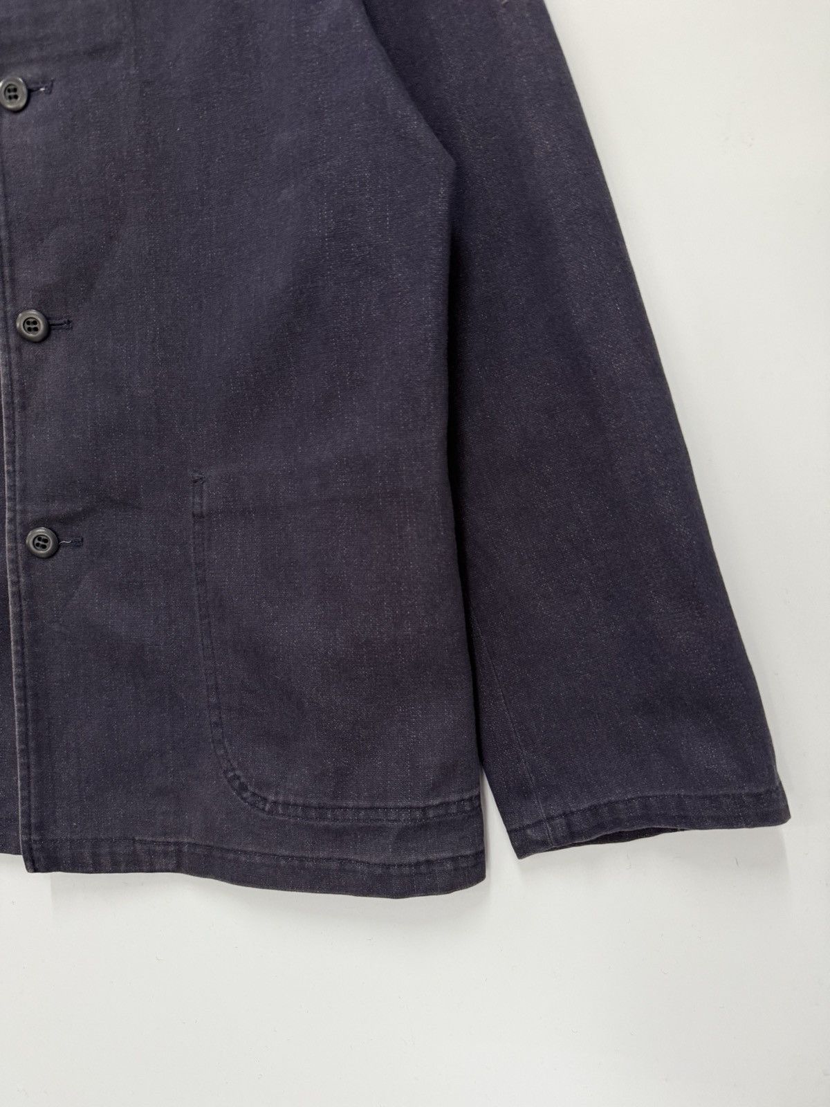 JUN MEN 🔥 JunMen French Workwear Men's Indigo Chore Jacket - M Size US S / EU 44-46 / 1 - 2 Thumbnail