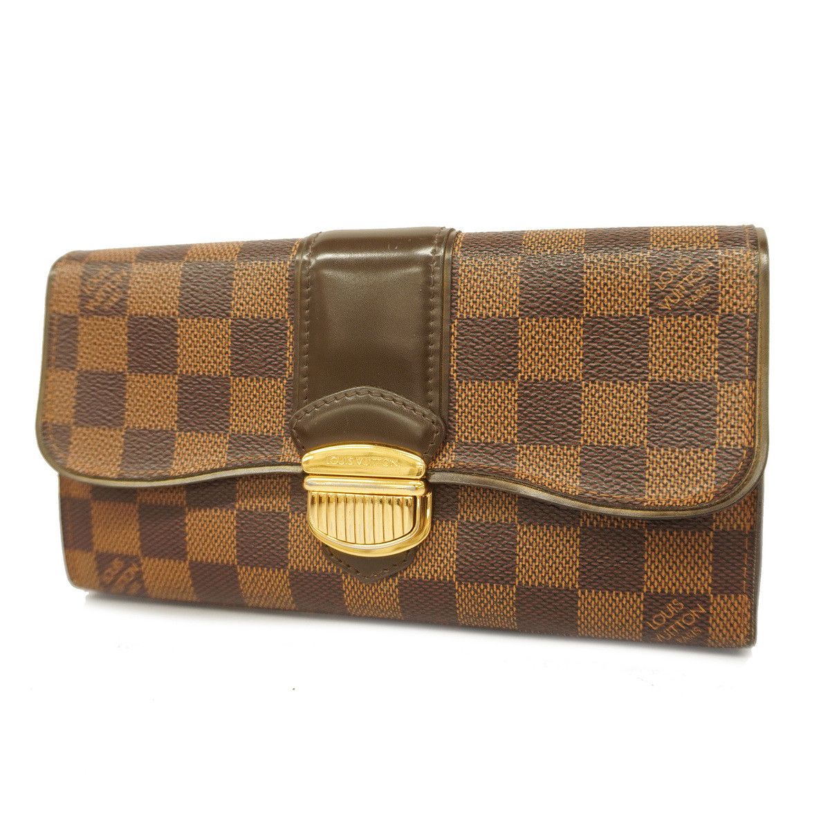 Louis Vuitton Damier Portefeiulle Sistina Long Bifold Wallet