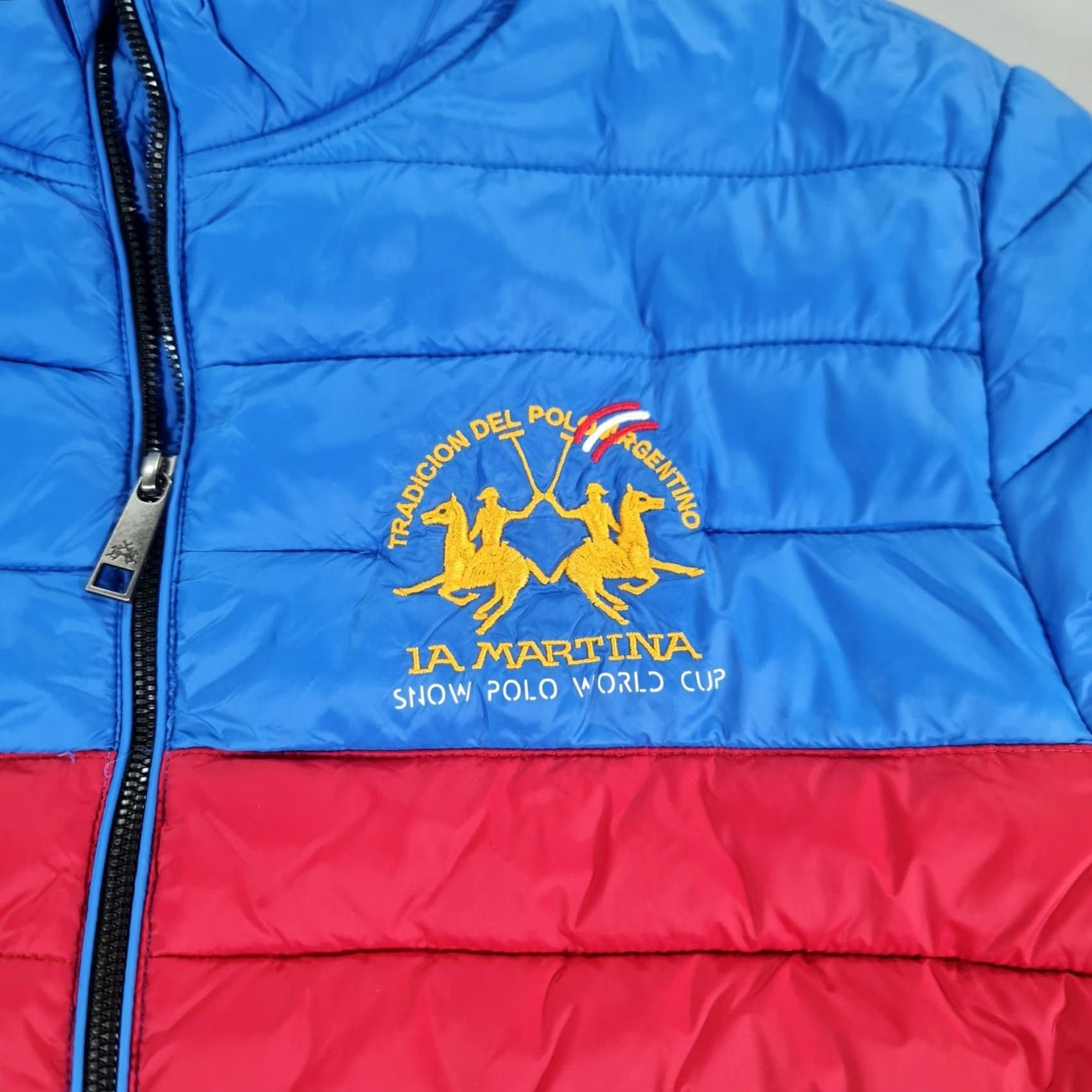 La Martina LA MARTINA Mens Puffer Jacket Blue XL Lightweight Full Zip Regular Fit Size US XL / EU 56 / 4 - 3 Thumbnail