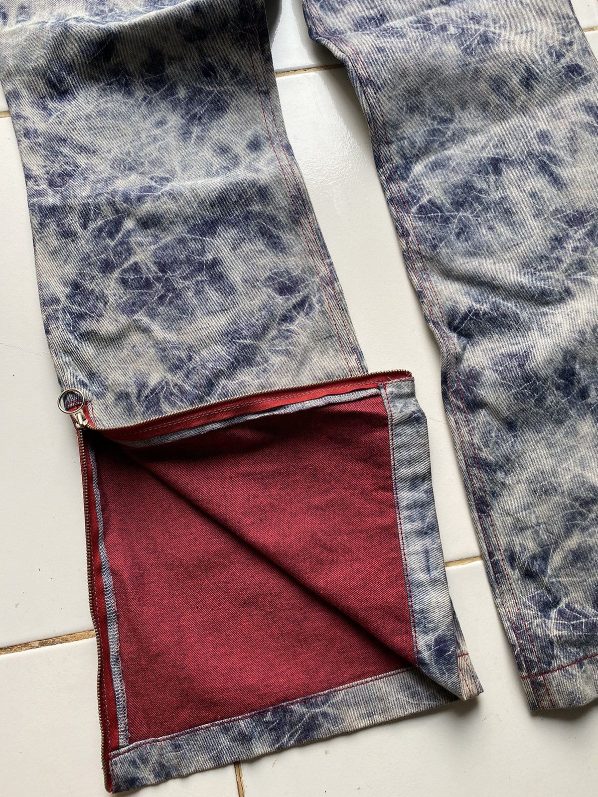 Japanese Brand × Le Grande Bleu (L.G.B.) × Yasuyuki Ishii Japanese badee flared blue bleached denim Size US 28 / EU 44 - 5 Thumbnail