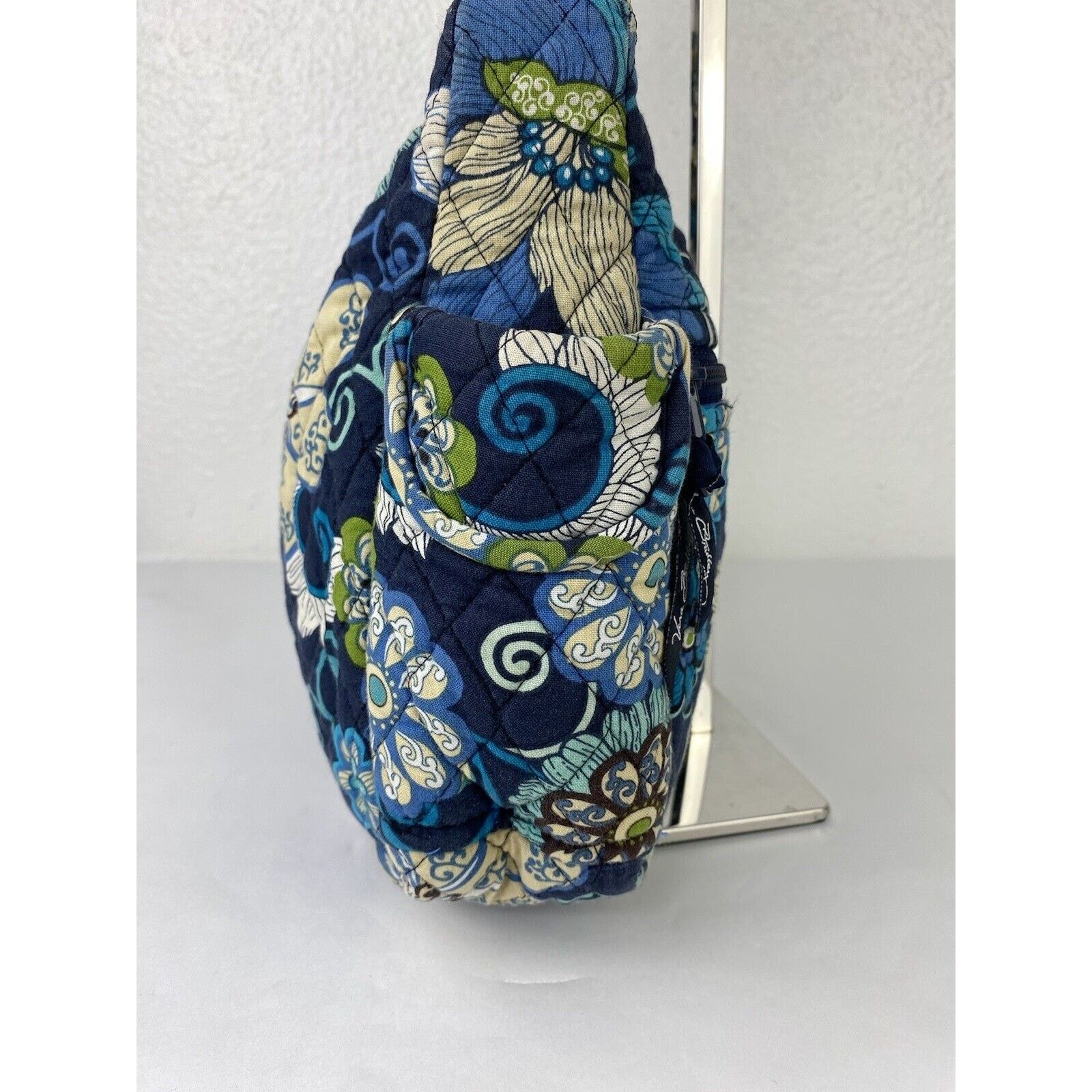 Vera Bradley Vera Bradley Mod Floral Blue Quilted Shoulder Bag Tote Purse Size ONE SIZE - 4 Thumbnail
