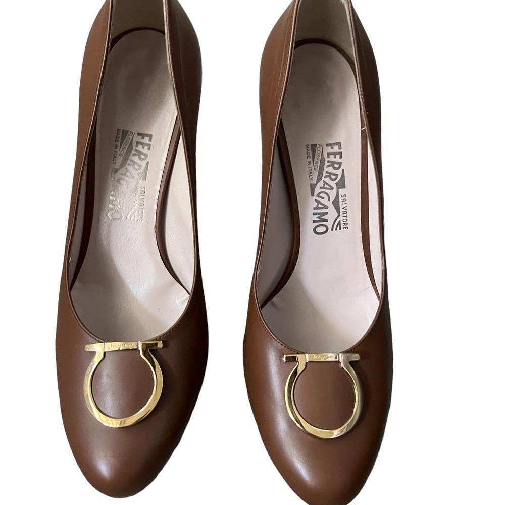 Salvatore Ferragamo Salvatore Ferragamo Leather Gancini Block Size US 9.5 / IT 39.5 - 6 Thumbnail