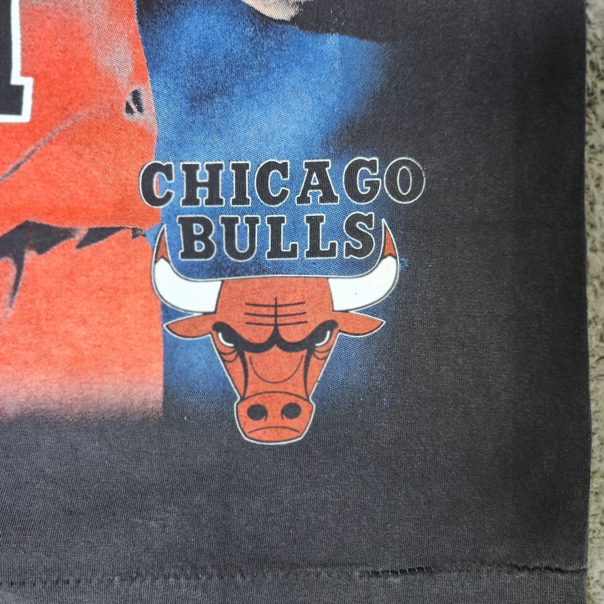 Vintage Vintage Dennis Rodman Chicago Bulls Bootleg Tee large Size US L / EU 52-54 / 3 - 5 Thumbnail