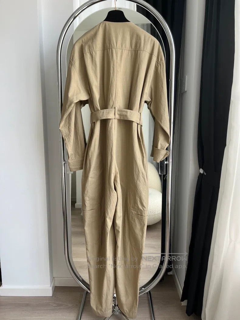 Givenchy Givenchy Runway model - khaki cotton jumpsuit 2020 spring/ Size XS / US 0-2 / IT 36-38 - 2 Thumbnail