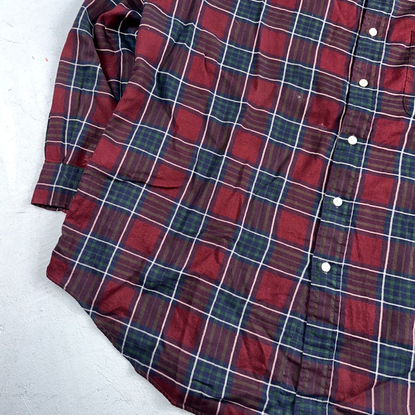 Polo Ralph Lauren Vintage Polo Ralph Lauren Shirt Mens Large Red Blue Plaid Tilden Golf Crest Size US L / EU 52-54 / 3 - 3 Thumbnail