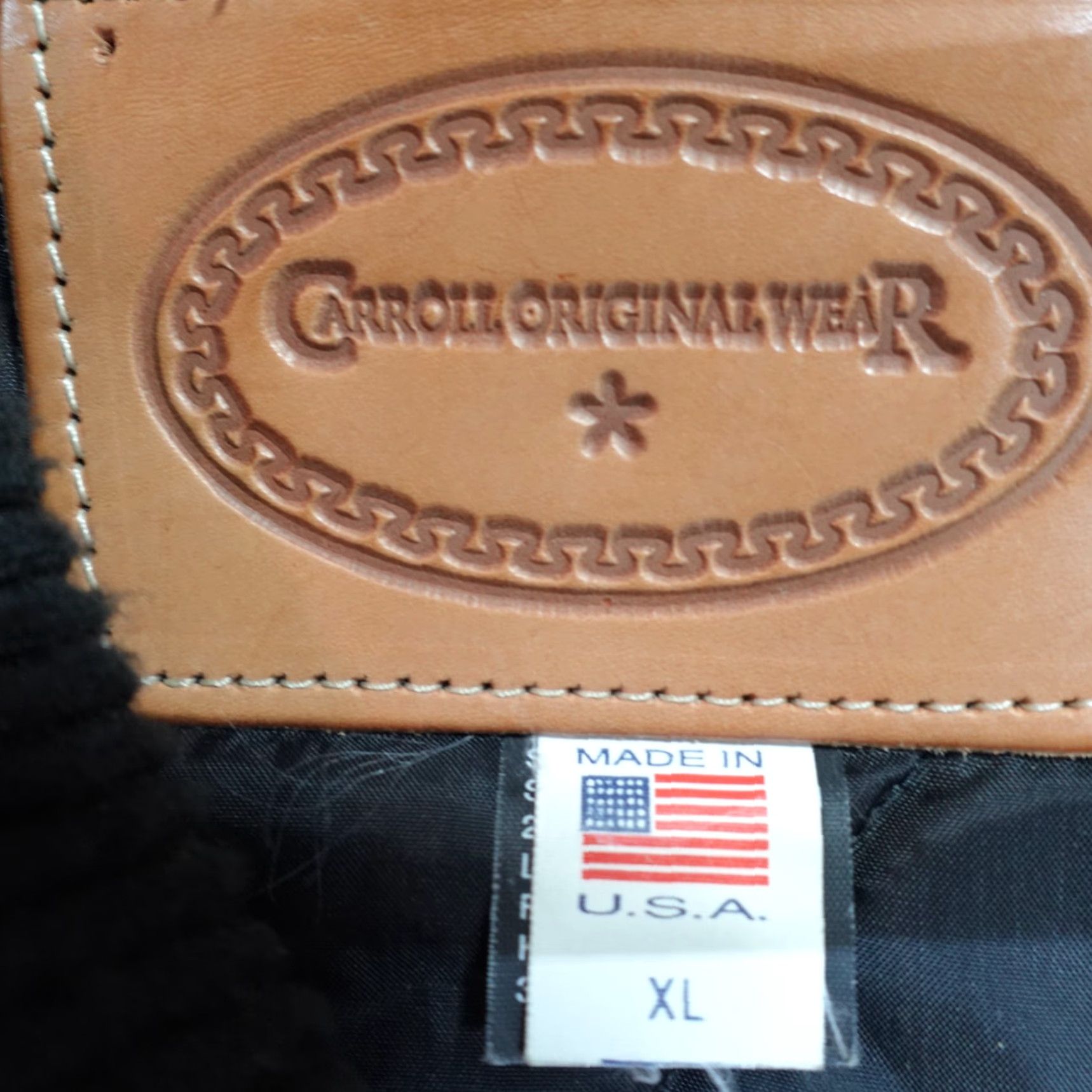 Vintage Trump Marina Jacket XL Black Wool Leather Varsity USA Made Men Size US XL / EU 56 / 4 - 3 Thumbnail