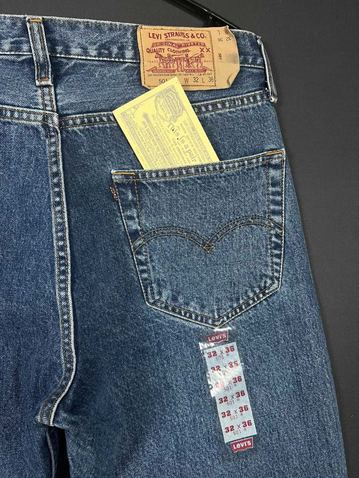 Levi's Vintage Levi’s 501 LVC denim men’s jeans Size US 32 / EU 48 - 2 Thumbnail