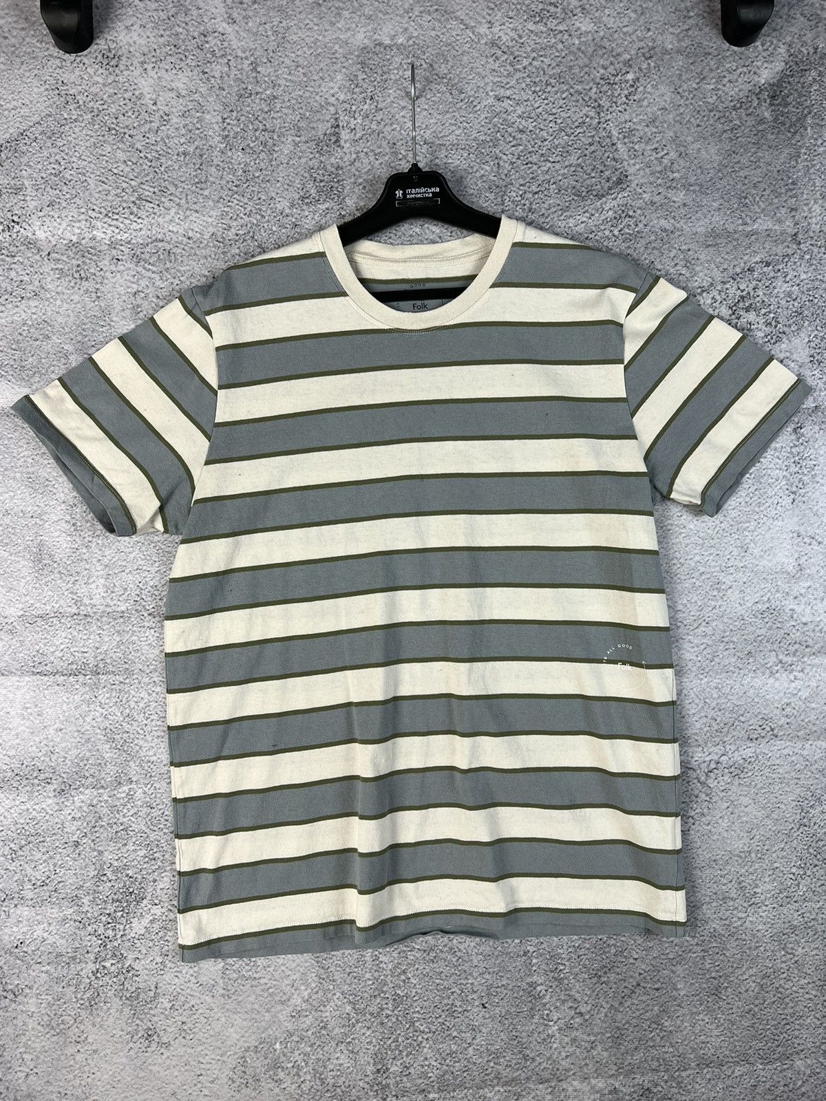 Folk Folk striped crew neck T-shirt Size US M / EU 48-50 / 2 - 2 Thumbnail