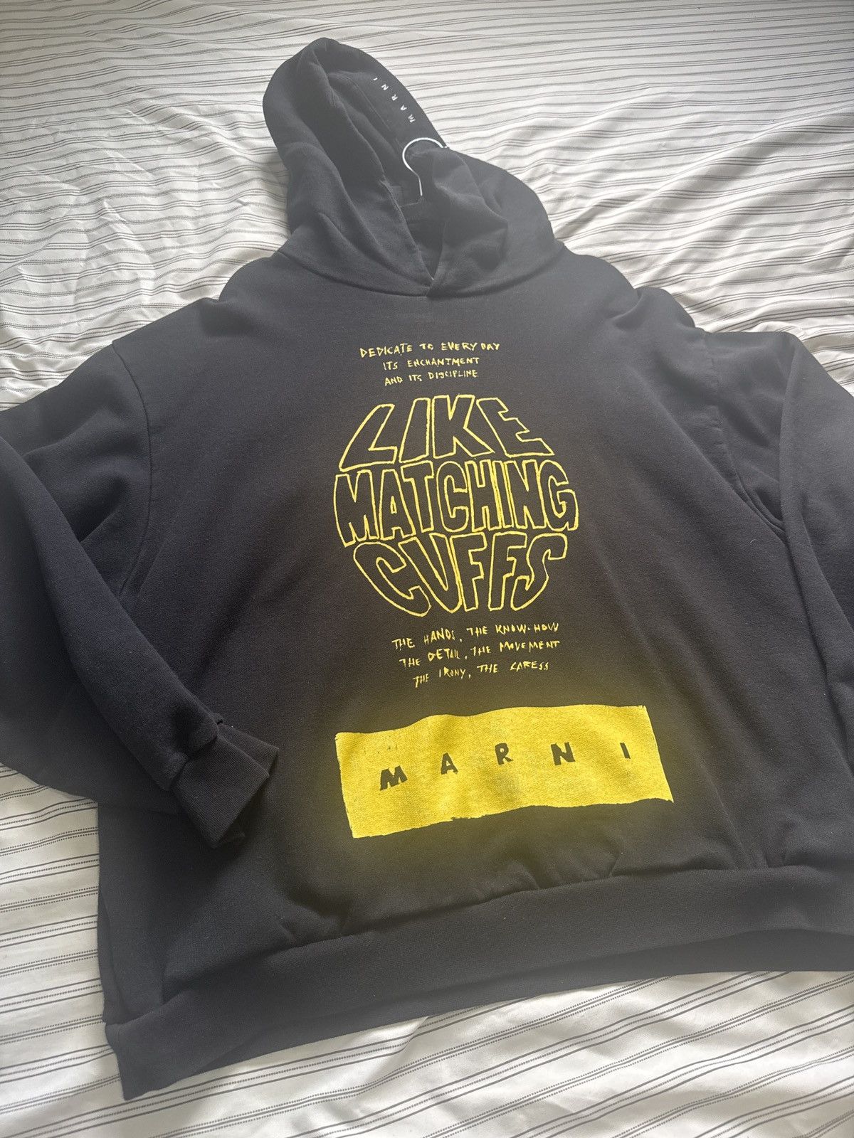 Marni Marni Like Matching Cuffs Graphic Hoodie - Size L Size US M / EU 48-50 / 2 - 1 Thumbnail