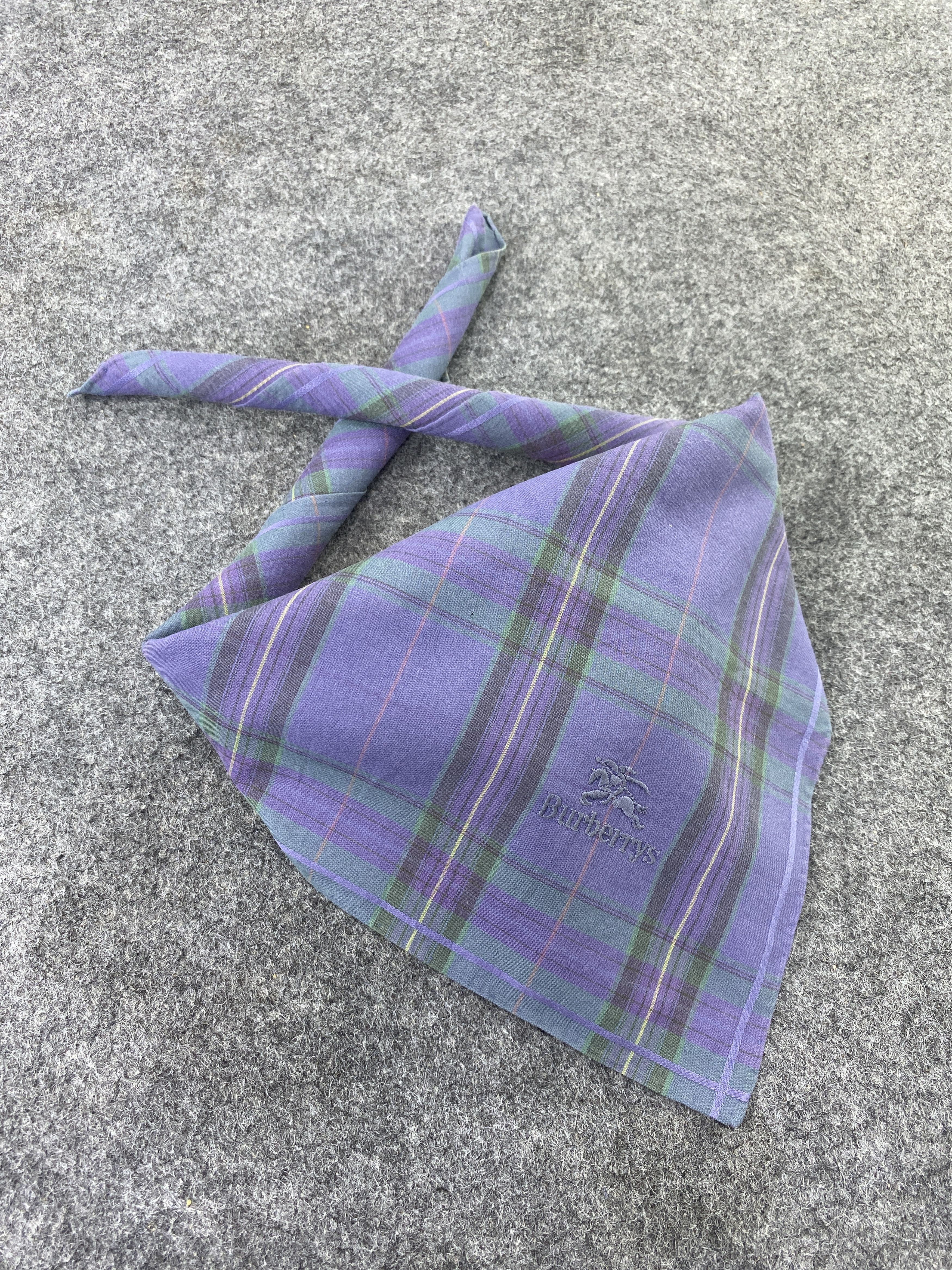 Burberry × Vintage Burberry Handkerchief / Bandana / Neckerchief-B119 Size ONE SIZE - 1 Thumbnail
