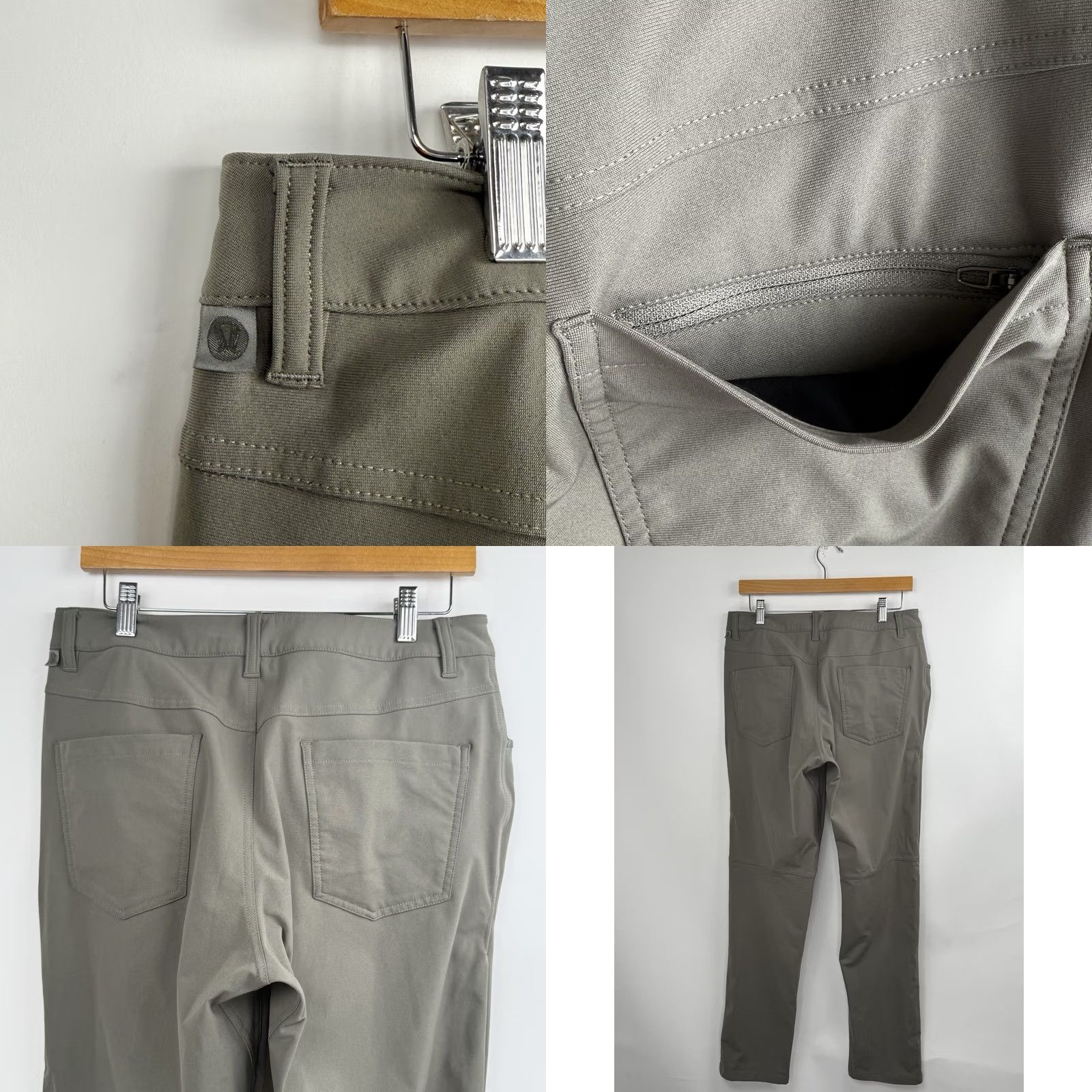 Lululemon VINTAGE? No. Lululemon ABC Pants Men 31 5-Pocket Classic Warpstreme Gray Shirt? Size US 31 - 8 Thumbnail