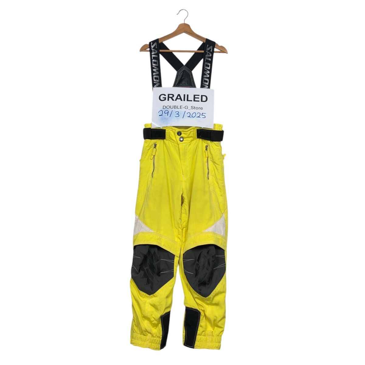 Japanese Brand × Salomon × Vintage 📌Vintage Jumpsuit Pants Salomon Ski Wear Rich Yellow Size US 30 / EU 46 - 1 Thumbnail