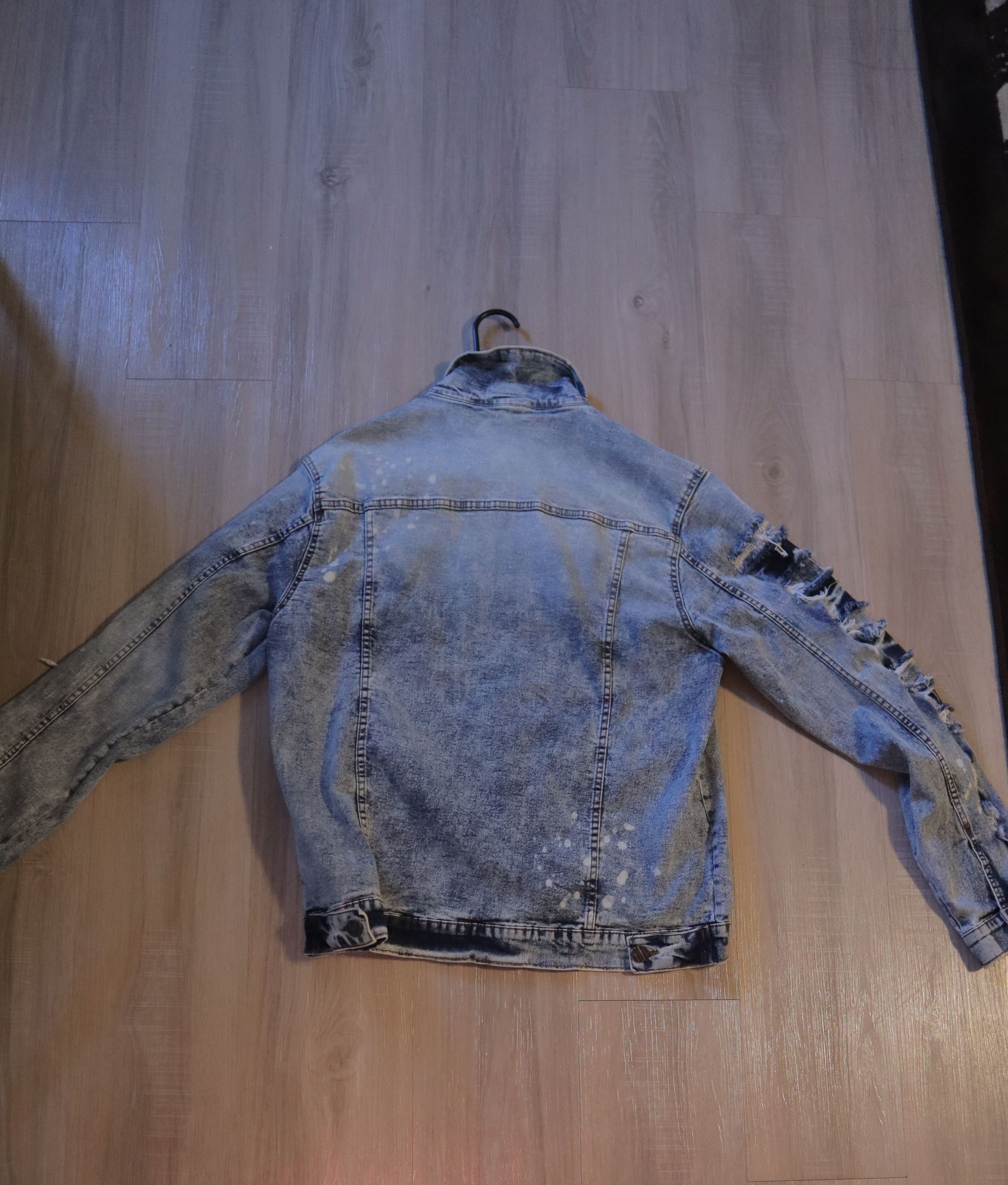 Vintage Ripped Denim Jacket Size US L / EU 52-54 / 3 - 2 Thumbnail