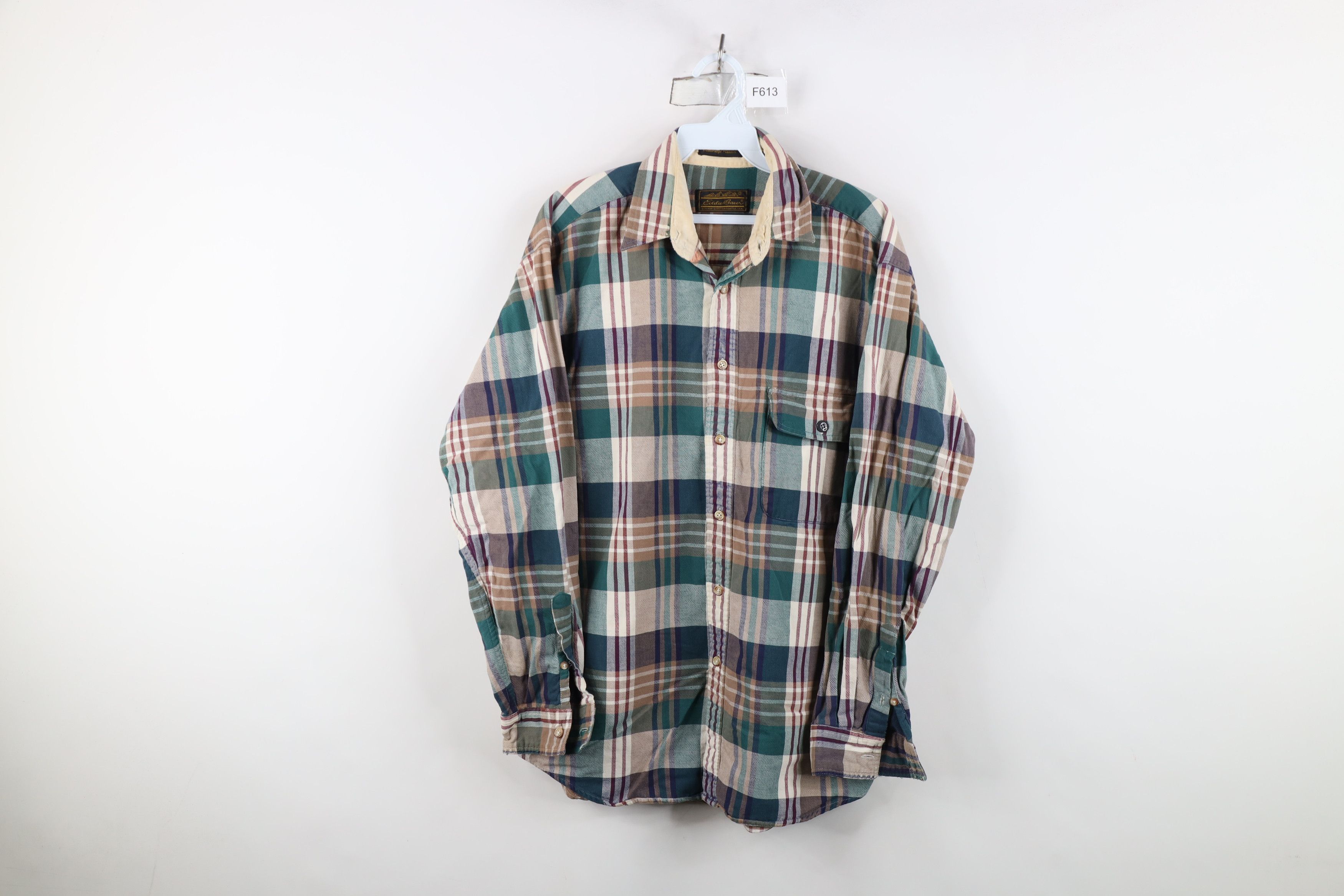 Eddie Bauer Vintage 90s Eddie Bauer Bainbridge Flannel Button Shirt Size US M / EU 48-50 / 2 - 1 Thumbnail