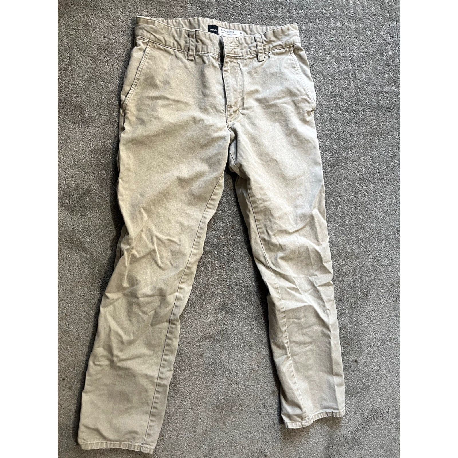 RVCA RVCA Chino Pants Men's Size 30 Beige Regular Size US 30 / EU 46 - 3 Thumbnail
