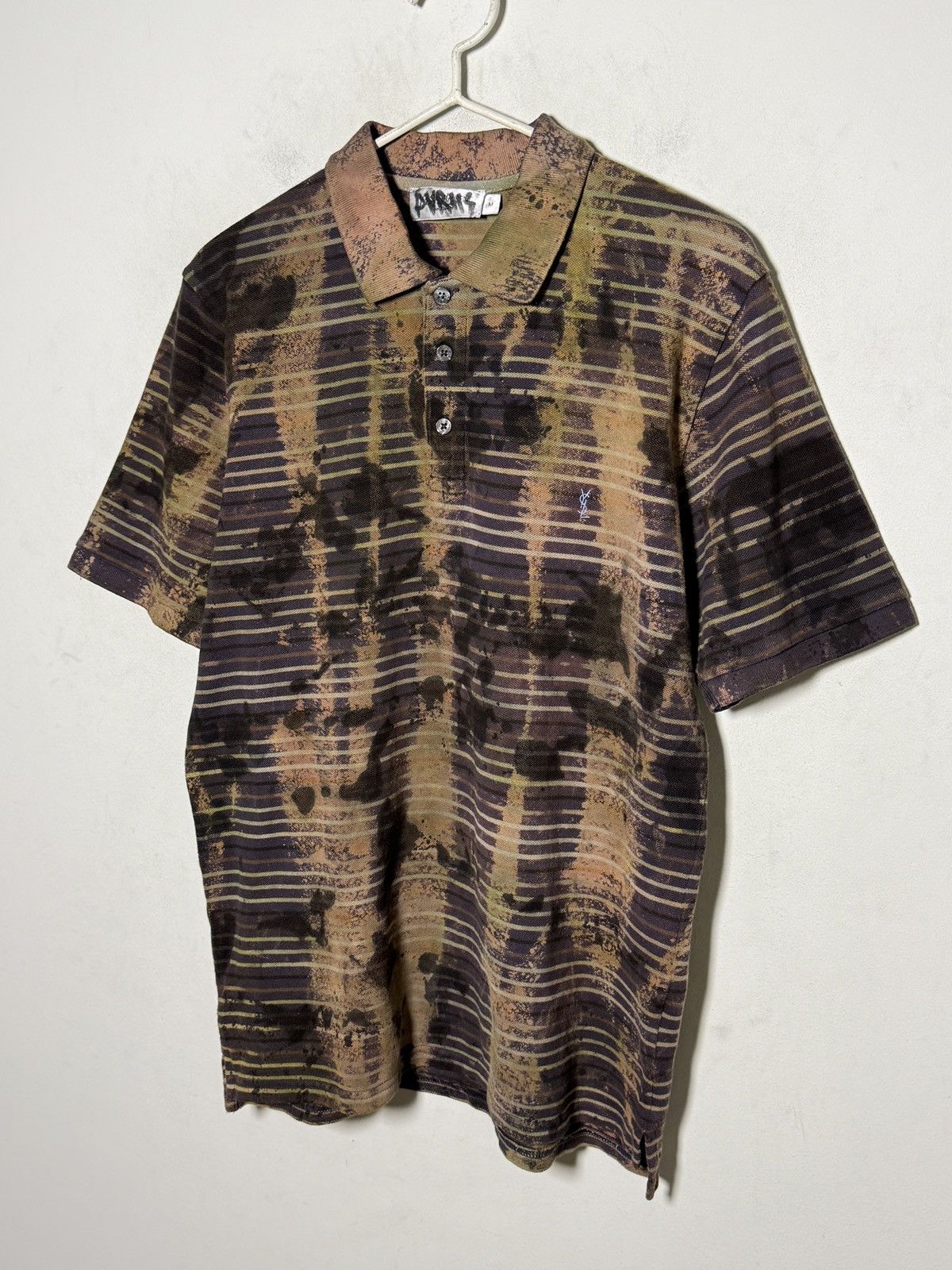 Yves Saint Laurent Vintage Yves Saint Laurent punk grunge painters polo Size US M / EU 48-50 / 2 - 2 Thumbnail