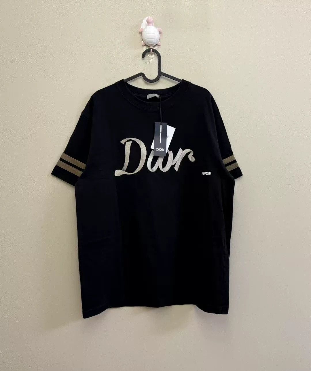 Dior DIOR Black Embroidered Letter Short Sleeve Size US L / EU 52-54 / 3 - 1 Thumbnail