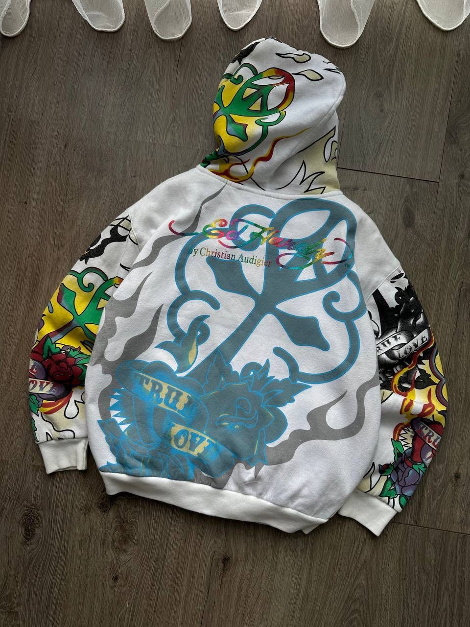 Christian Audigier × Ed Hardy × Vintage Vintage Ed Hardy Christian Audigier Hoodie Size US L / EU 52-54 / 3 - 16 Thumbnail