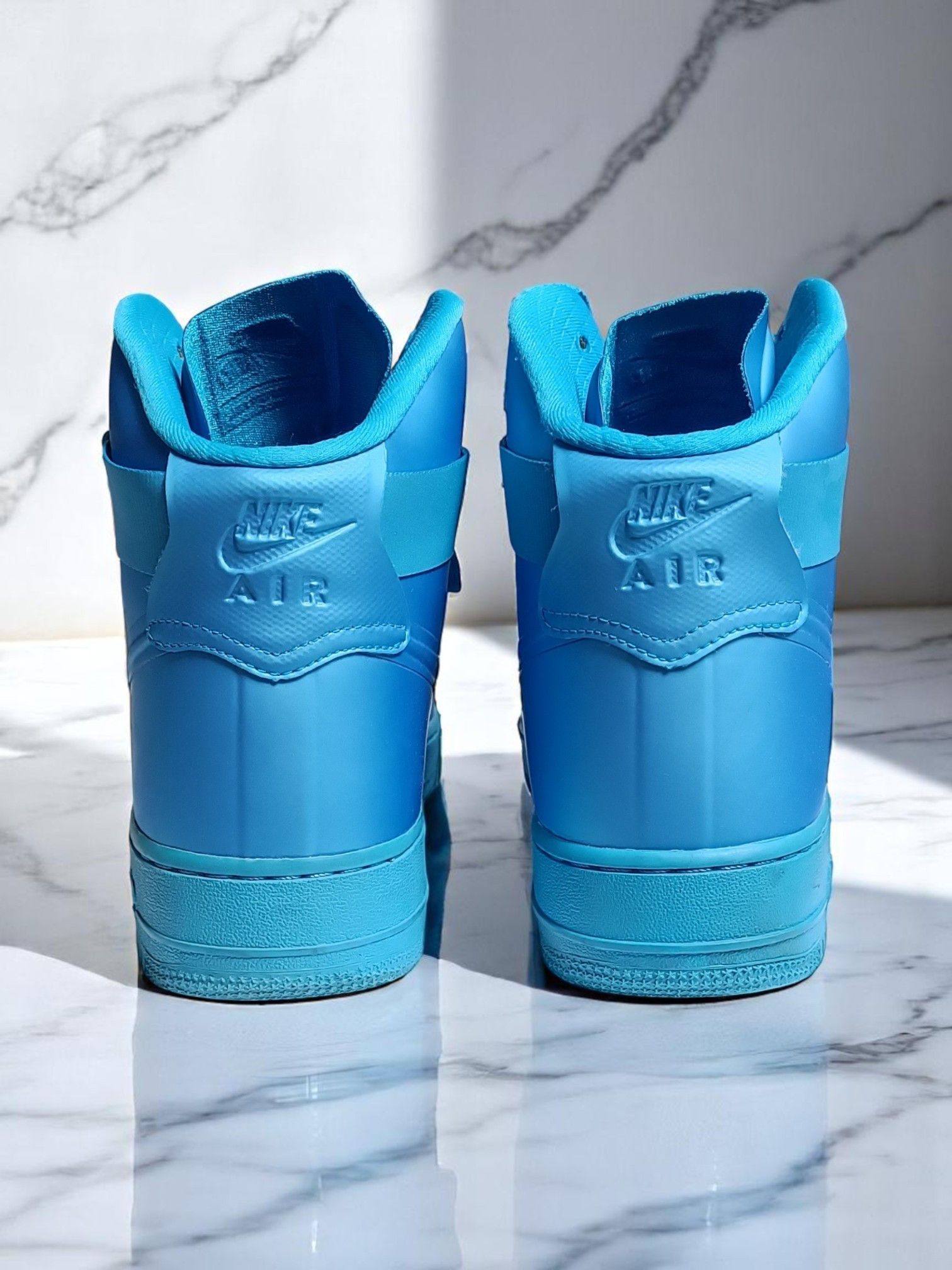 Nike NIKE AIR FORCE 1 HI HYPERFUSE PRM 'BLUE GLOW' DS (2011) Size US 10 / EU 43 - 18 Thumbnail