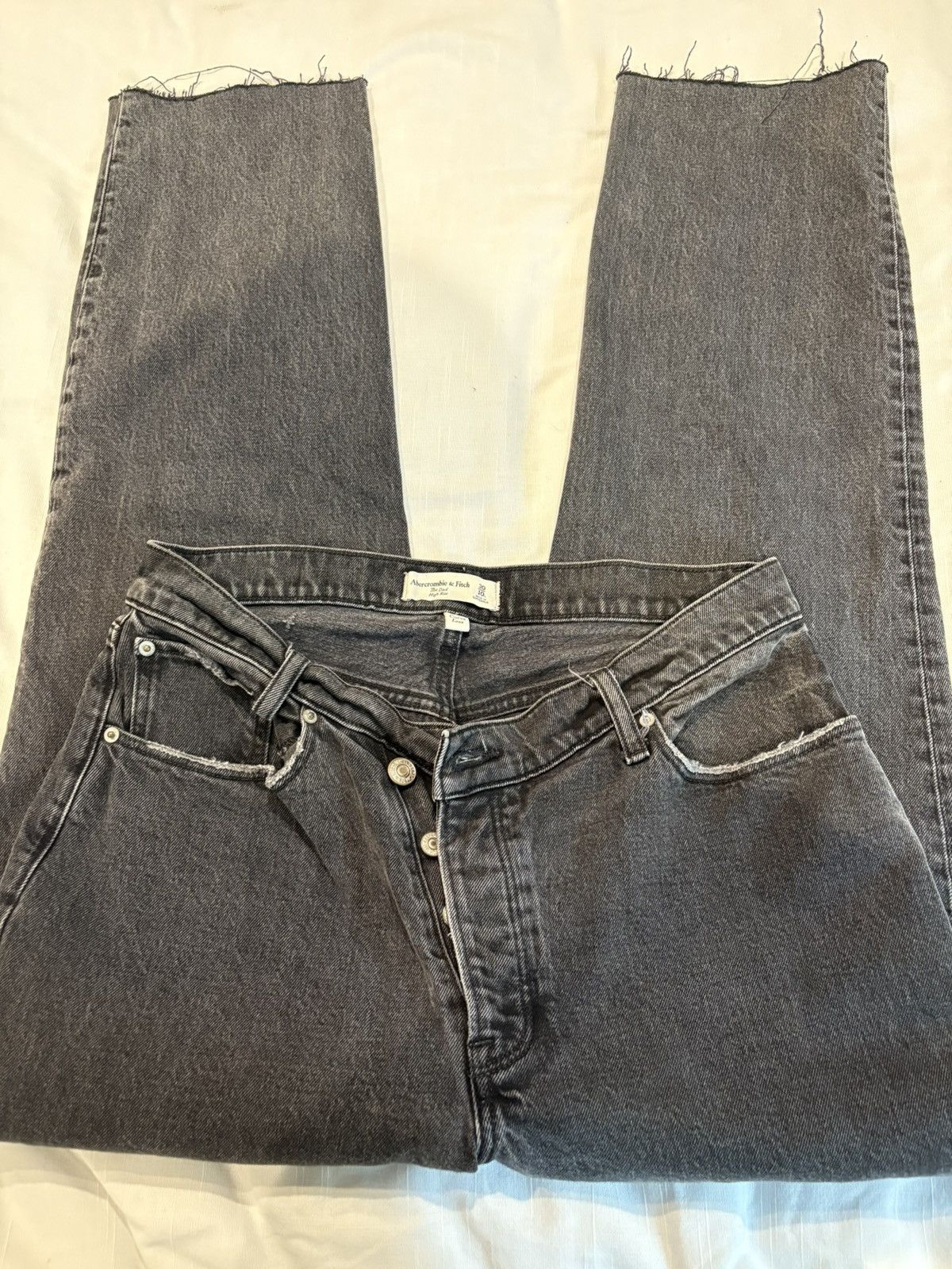 Abercrombie & Fitch Abercrombie & Fitch 90s Slim Jeans Sz 30 gray Size 30" / US 8 / IT 44 - 8 Thumbnail