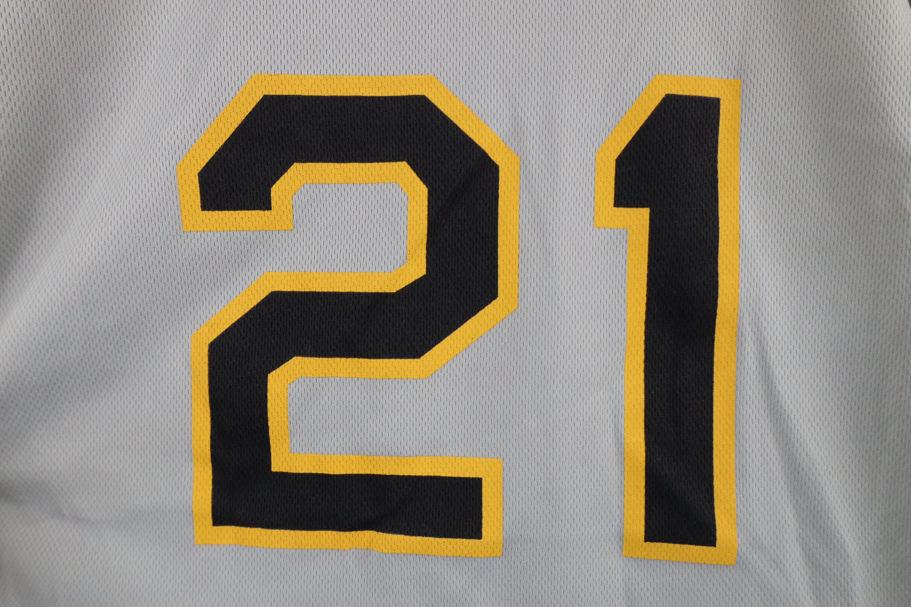 Vintage Vintage 90s Clemente Pittsburgh Pirates Baseball Jersey USA Size M / US 6-8 / IT 42-44 - 10 Thumbnail
