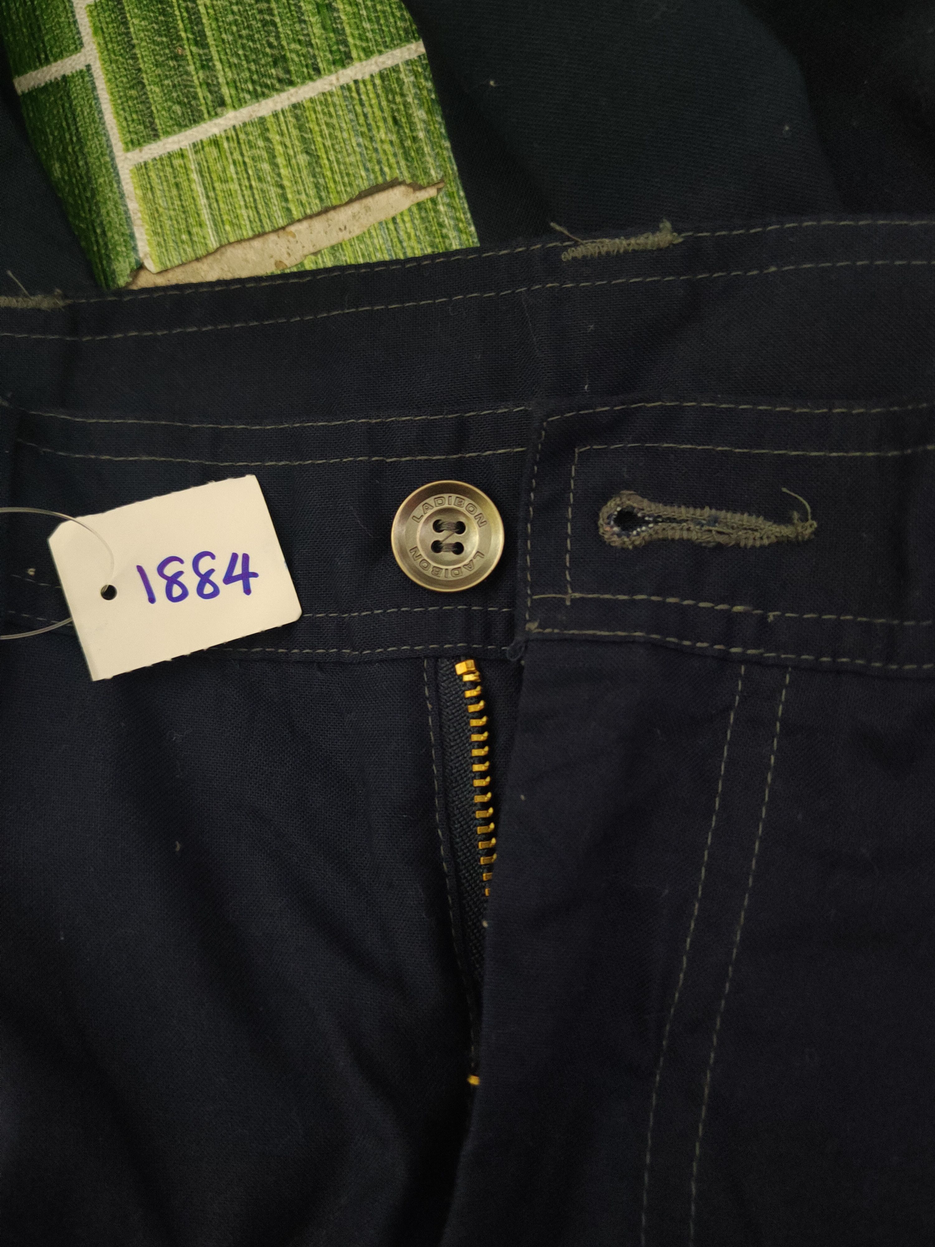 Japanese Brand DL Ladibon Navy Multipocket Tactical Cargo Pants #1884 Size US 31 - 15 Thumbnail