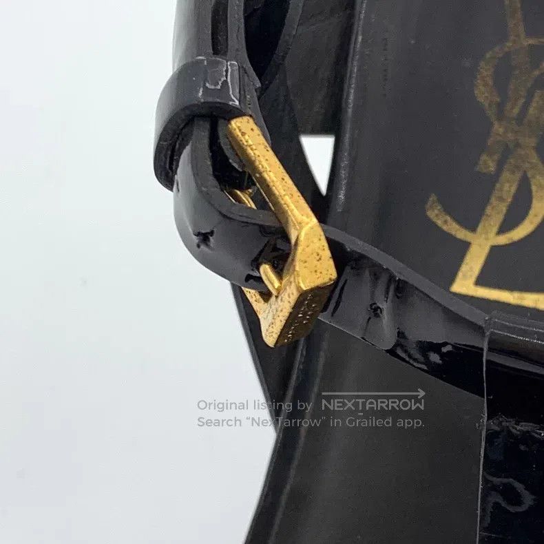 Saint Laurent Paris Saint Laurent Paris Black One Strap Buckle High Heel Sanda Size US 5.5 / IT 35.5 - 9 Thumbnail