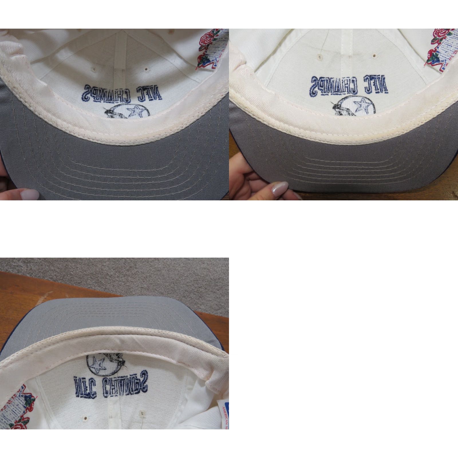 Logo 7 Vtg HaT Dallas Cowboys NFC Champs Superbowl XXVII Logo Trucker adjustable hat Size ONE SIZE - 8 Thumbnail