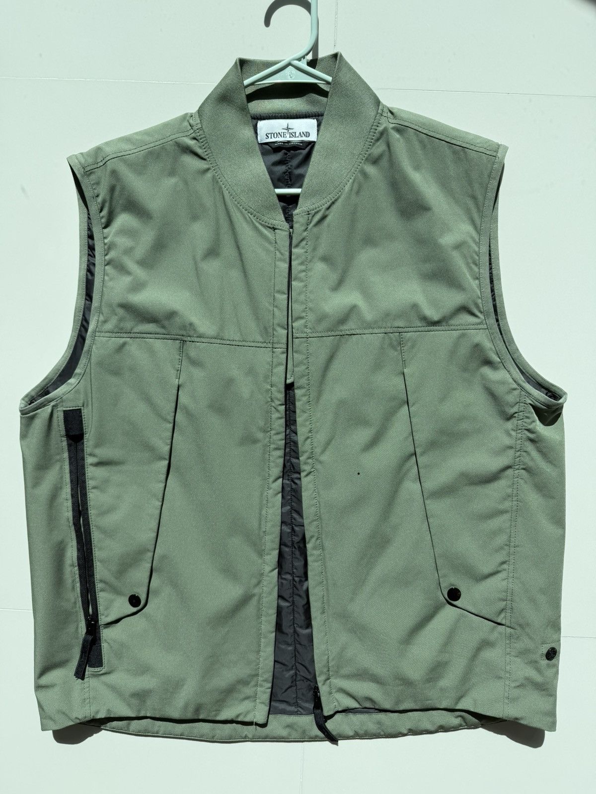 Stone Island Nylon Logo Zip-Up Vest / Gillet Size US L / EU 52-54 / 3 - 1 Thumbnail