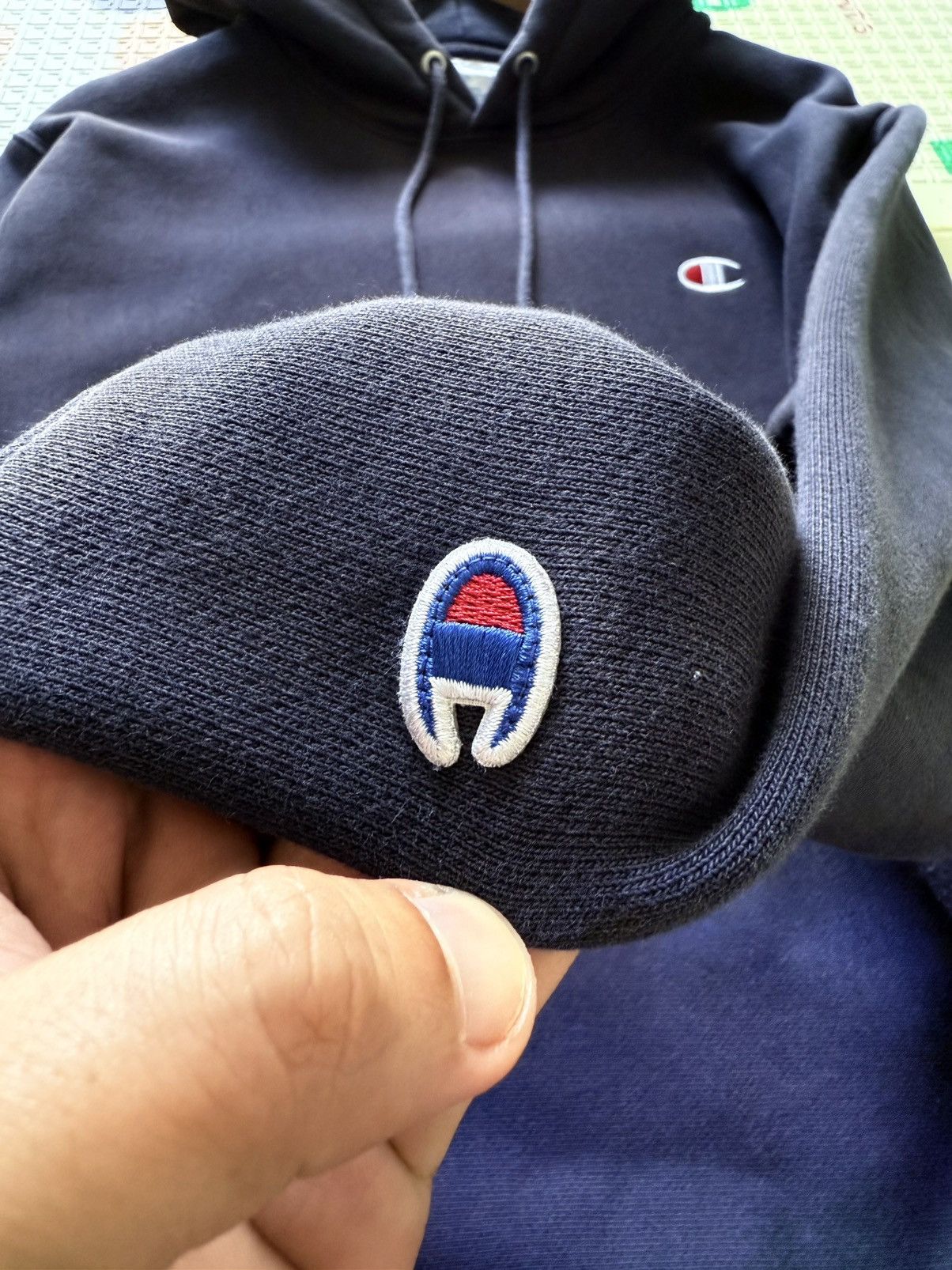 Champion Champion Reverse Weave Blue Navy Hoodie Size US XL / EU 56 / 4 - 3 Thumbnail