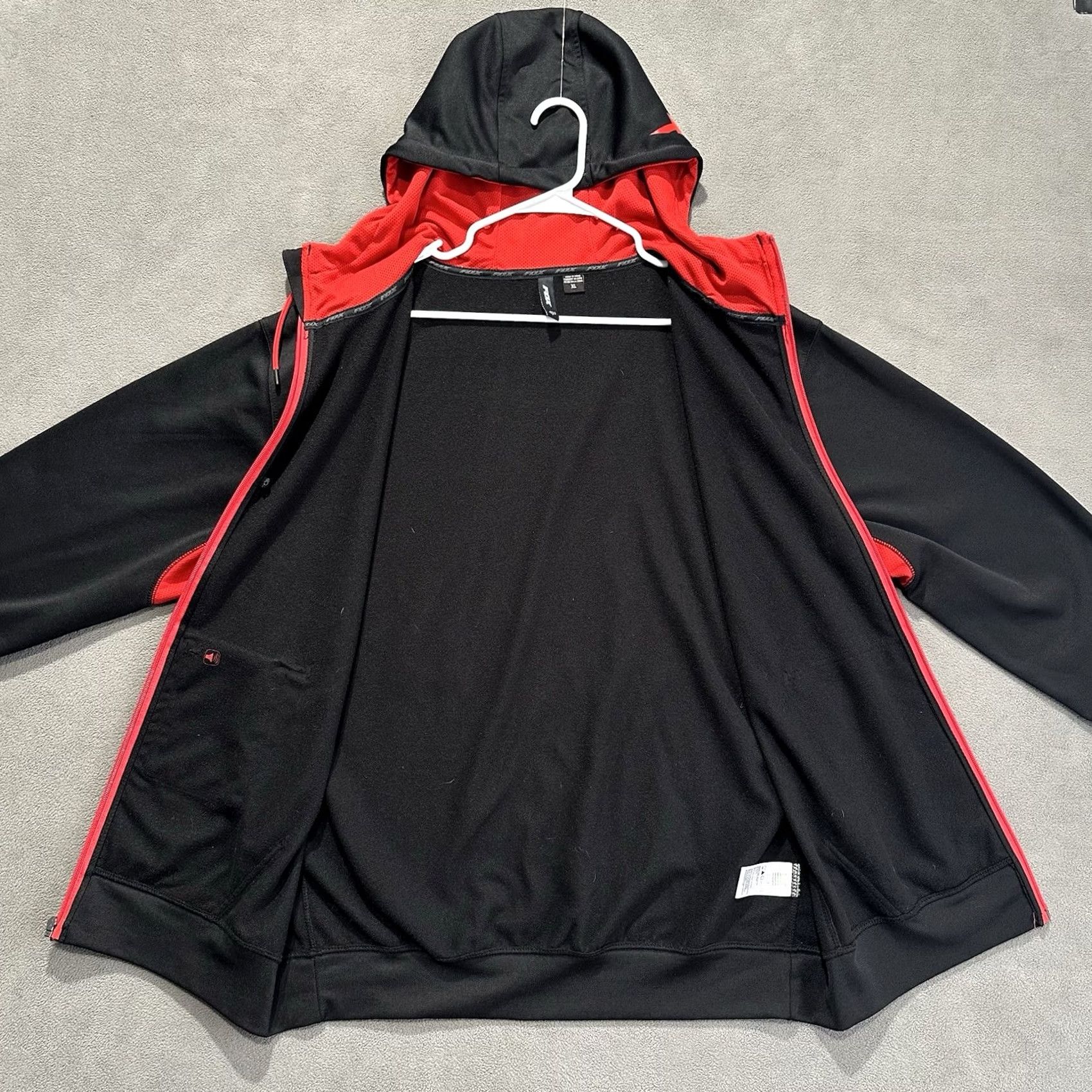 Fox Racing Fox Racing Hoodie XL Black Red Full Zip Mastercraft Hooded Outdoor EUC Mens Size US XL / EU 56 / 4 - 3 Thumbnail
