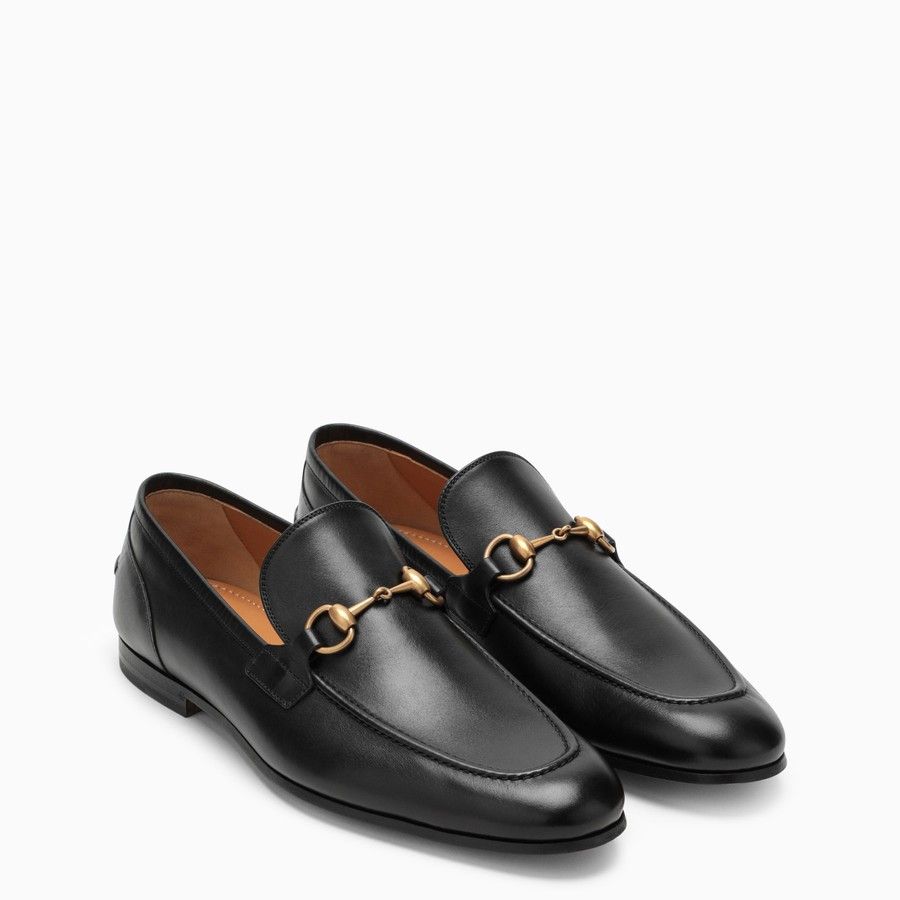 image of Gucci O1D2Blof0424 Leathers Loafers In Black, Men's (Size 12)
