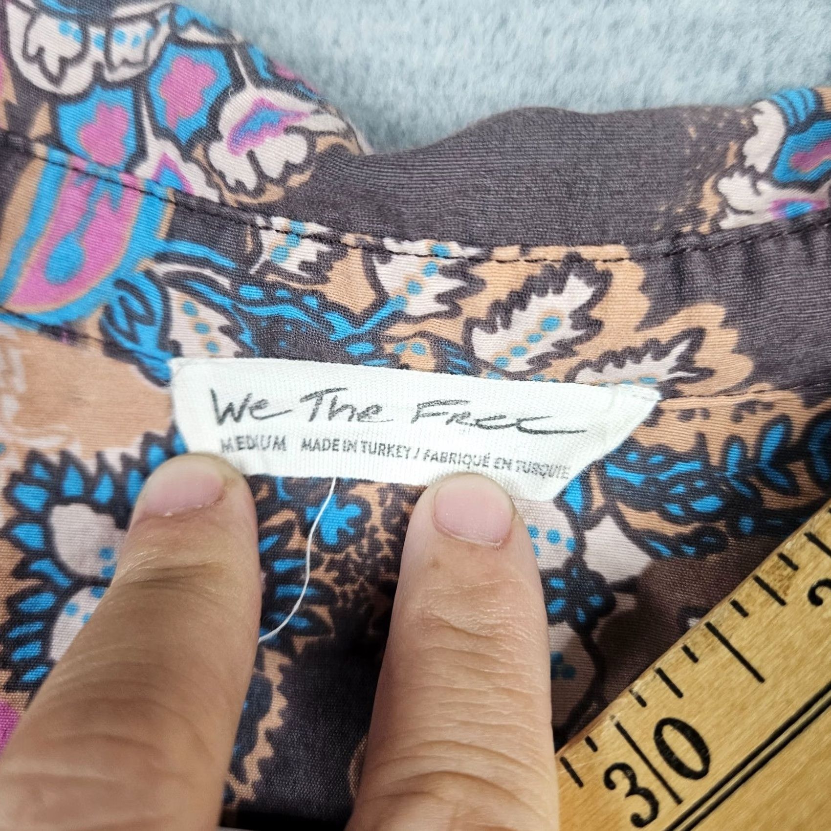 Vintage We The Free Size M Poolside Printed Oversized Boyfriend Button Up Shirt Size M / US 6-8 / IT 42-44 - 4 Thumbnail