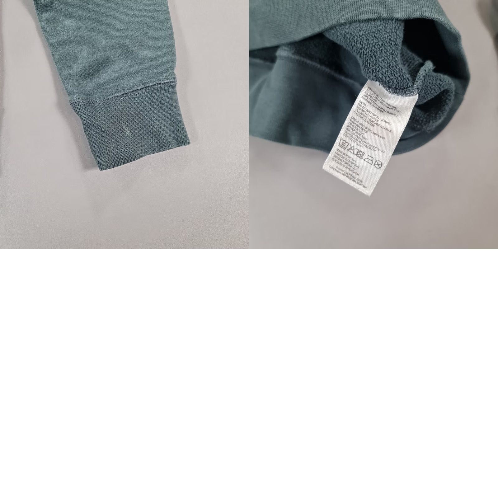 Sunspel Sunspel Mens Sweatshirt Green Small Fleece Crew Loopback Cotton Sweater Size US M / EU 48-50 / 2 - 8 Thumbnail