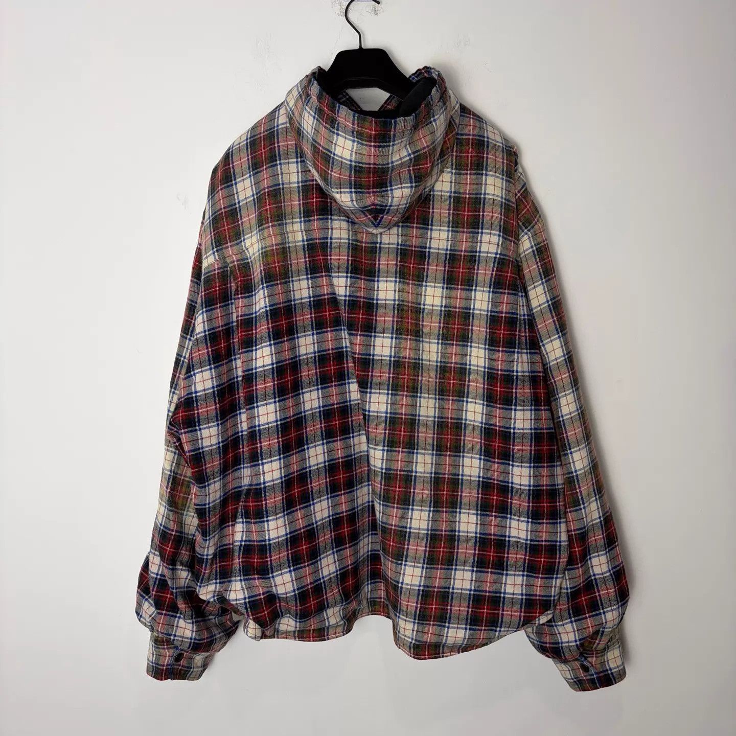 Balenciaga Balenciaga 23ss Padded Flannel Ombre Hoodie ASAP/TS XXS Size US XXS / EU 40 - 2 Thumbnail