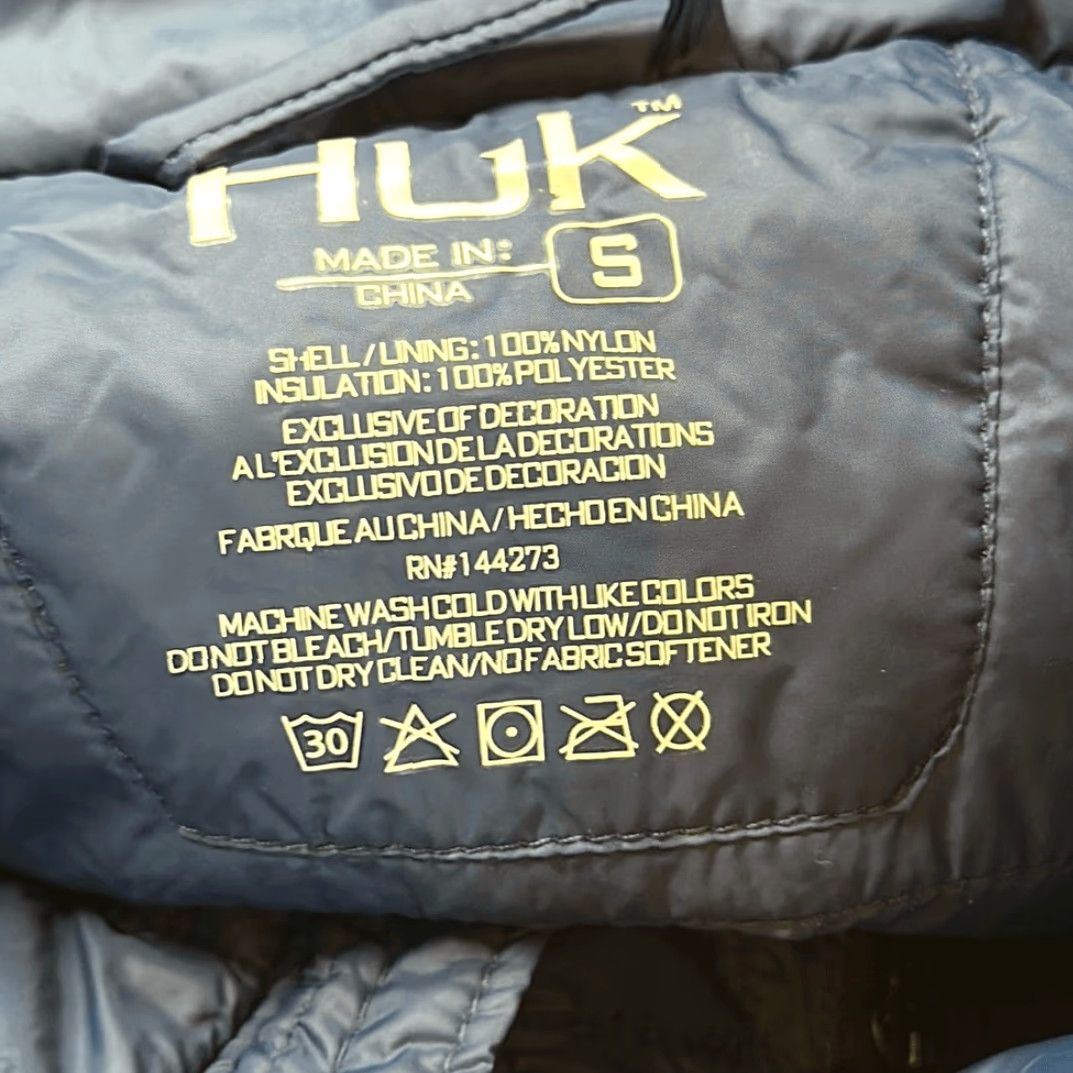 Vintage Huk Jacket Mens S Blue Nylon Waypoint Insulated PrimaLoft Packable Fish Outdoor Mens Size US S / EU 44-46 / 1 - 6 Thumbnail