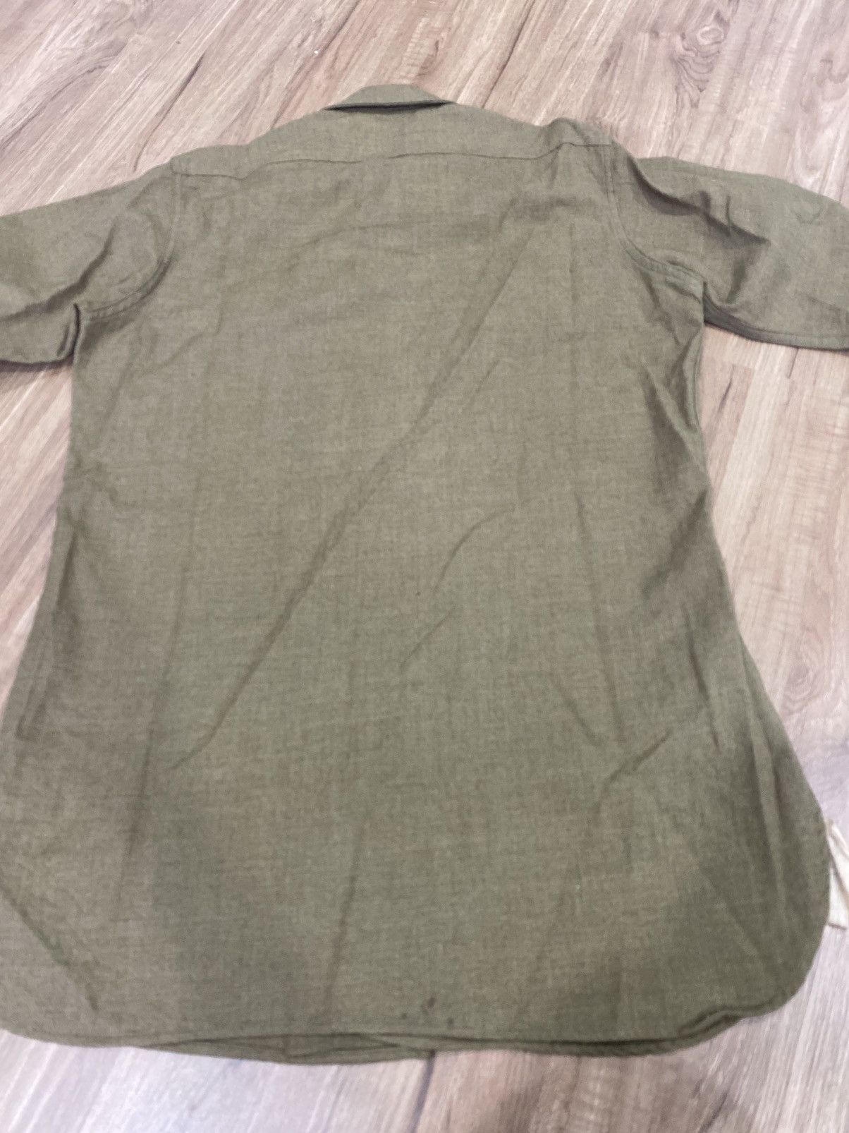 Vintage WWII US ARMY M1937 M37 EM NCO WOOL COMBAT FIELD SHIRT LARGE Size US L / EU 52-54 / 3 - 5 Thumbnail