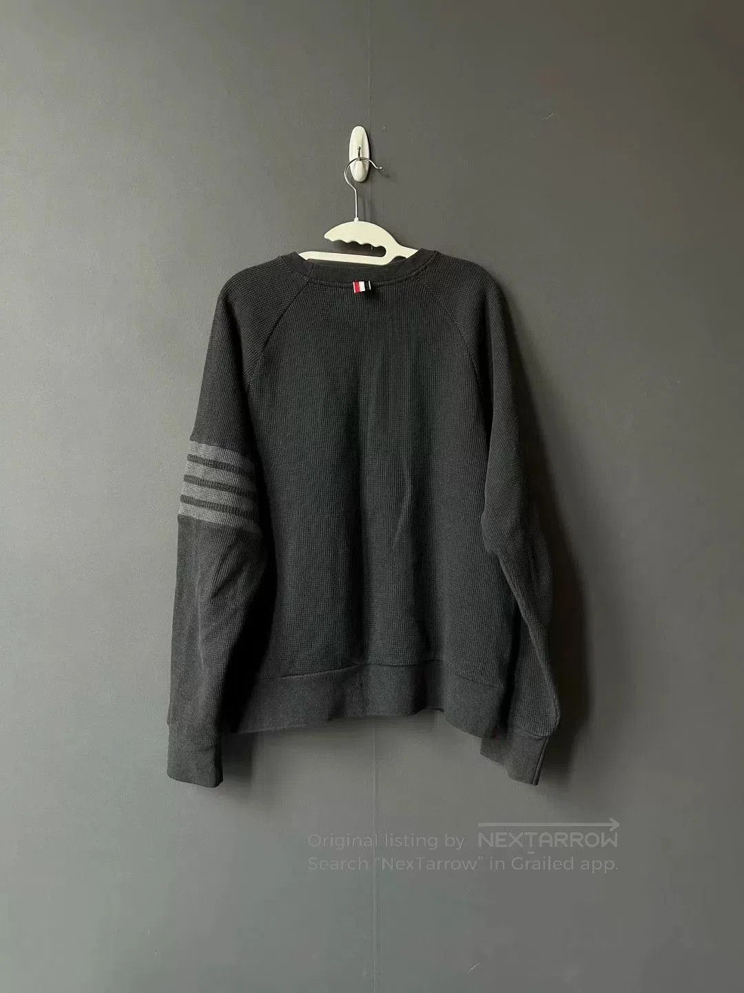Thom Browne thom browne deep gray waffle sweatshirt. Size US L / EU 52-54 / 3 - 2 Thumbnail