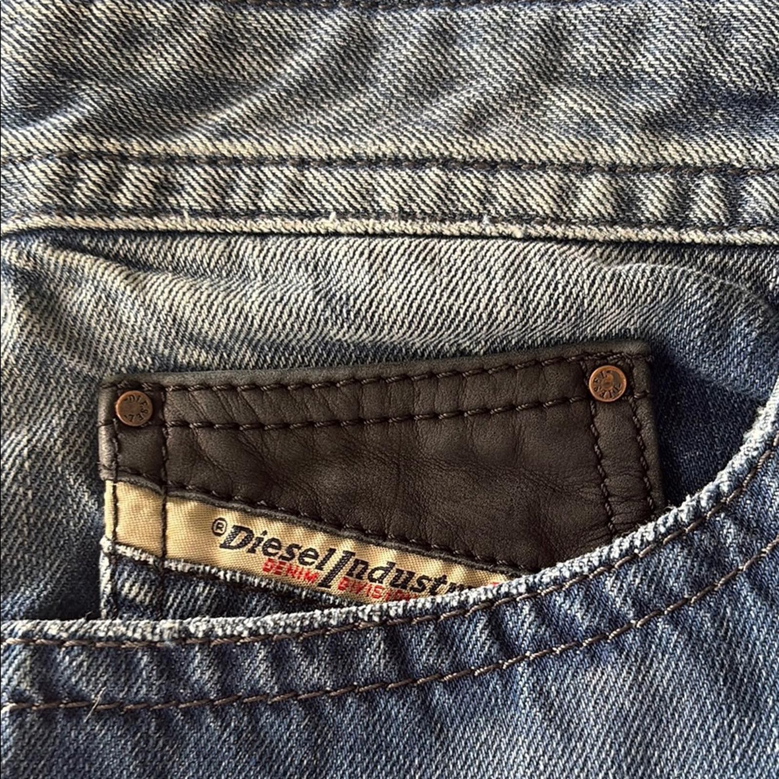 Diesel Diesel Thavar Distressed Slim Skinny Wash 0663E Jeans Sz 29 Size US 29 - 8 Thumbnail