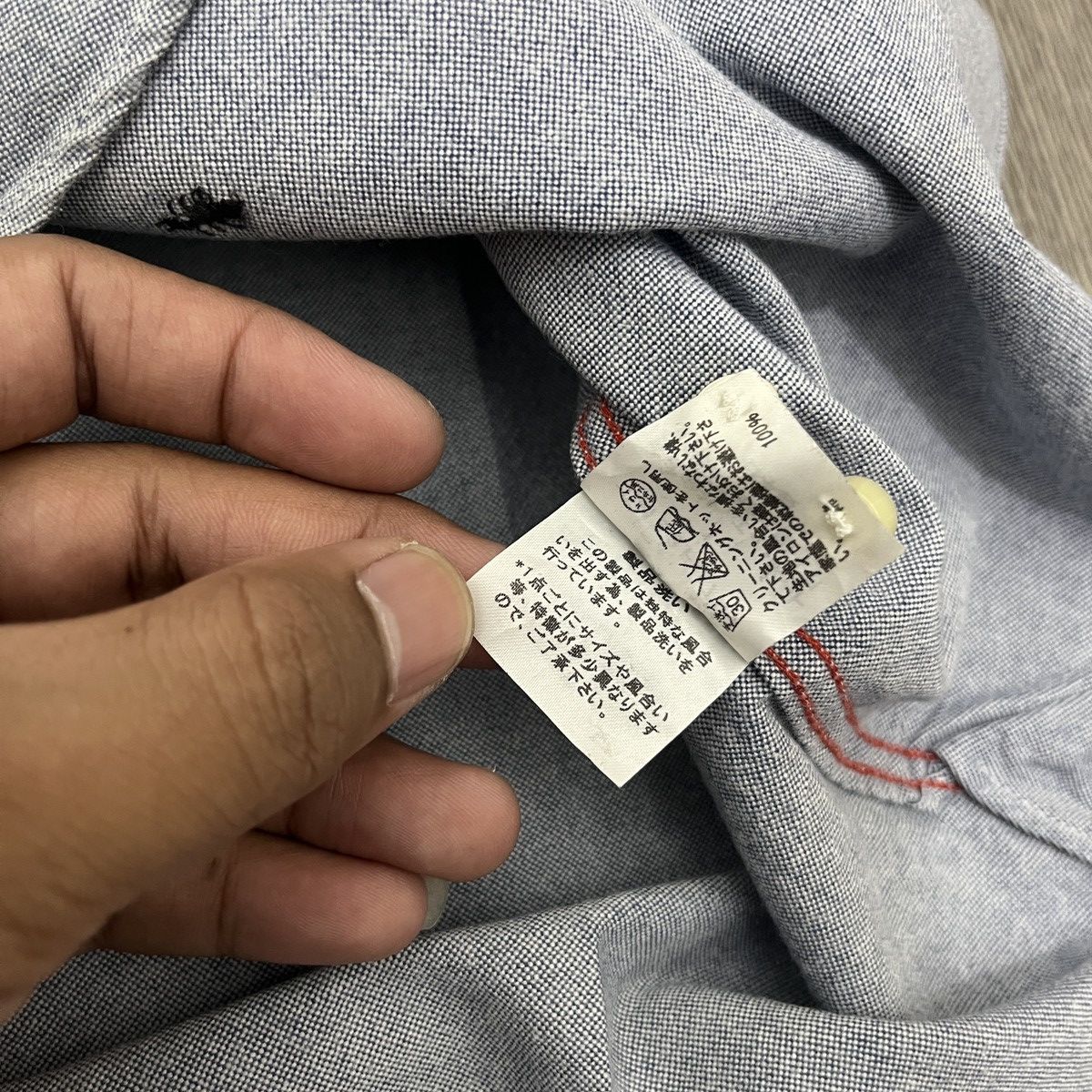 Issey Miyake Tsumori Chisato Selvedge Shirt with a Ant Embroidery Size US M / EU 48-50 / 2 - 12 Thumbnail