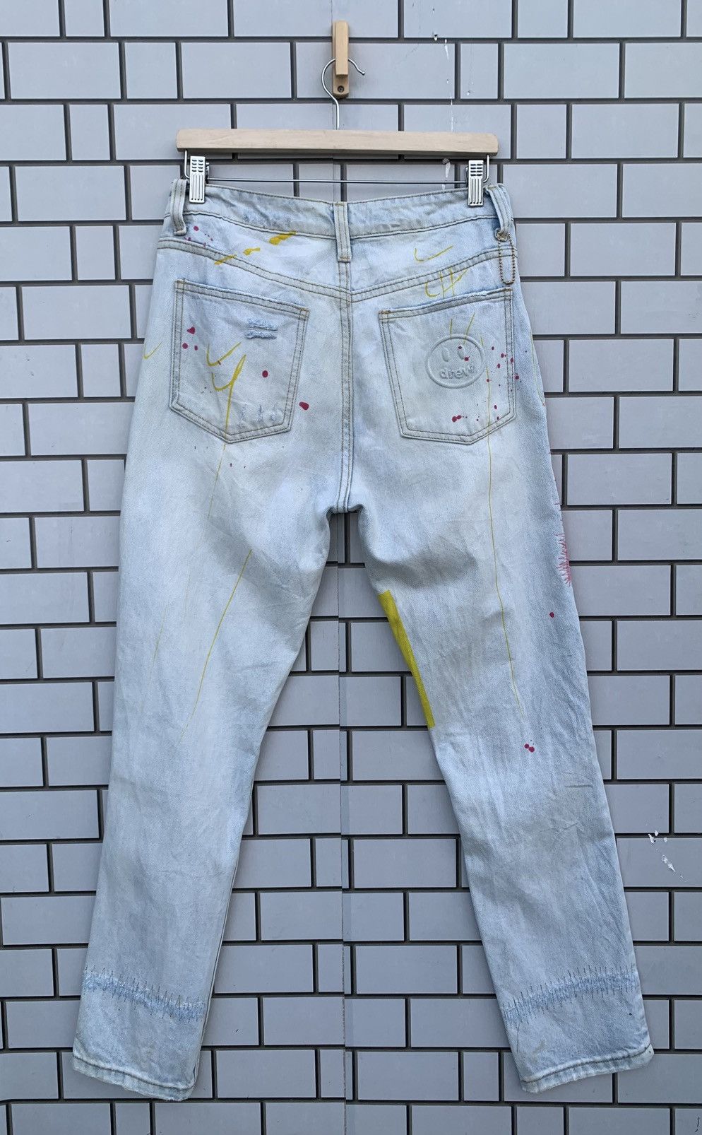 Drew House Drew House Smile Distressed Denim Size US 30 / EU 46 - 2 Thumbnail