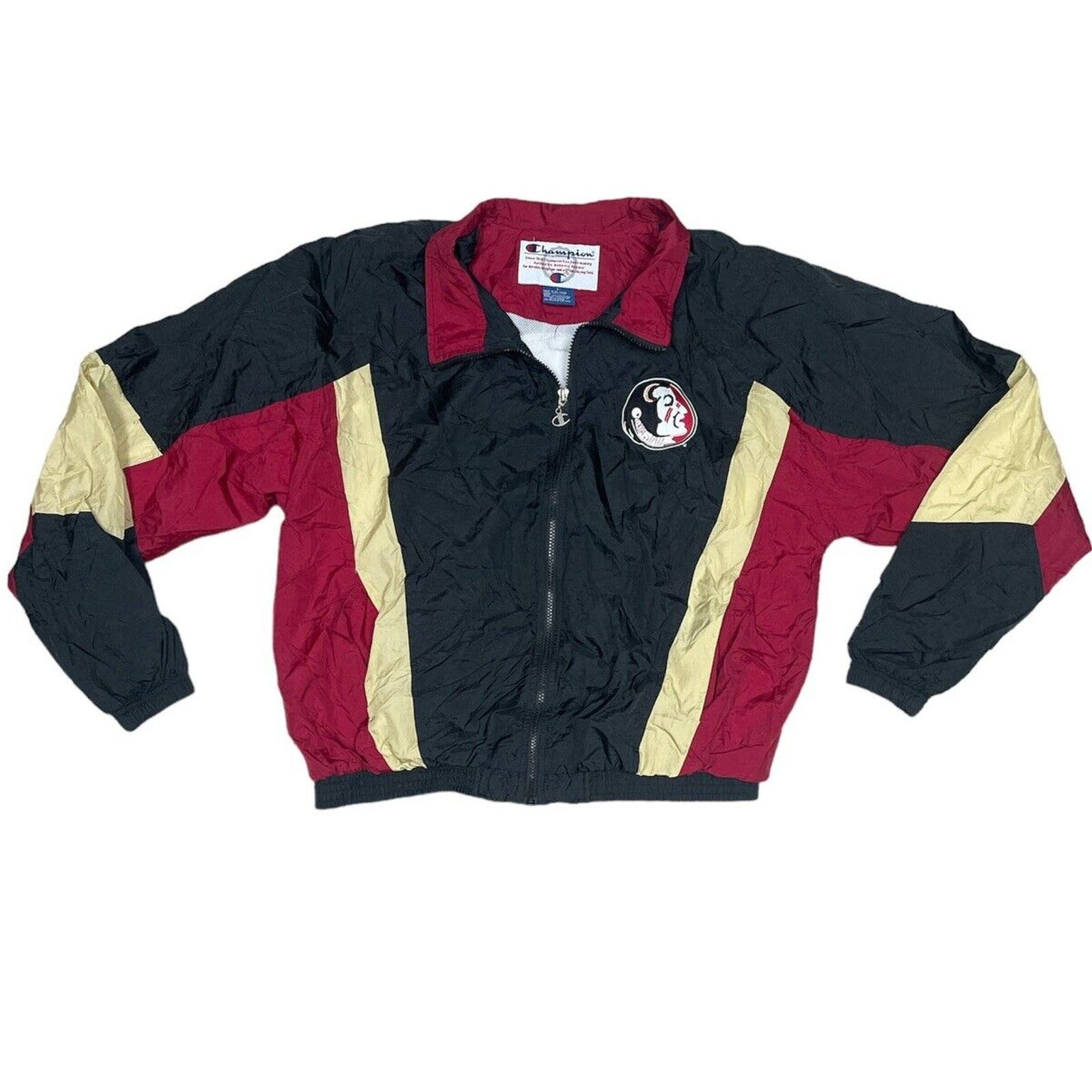 image of Starter 90's Champion Florida State Seminoles FSU Light Jacket Large in Red, Men's