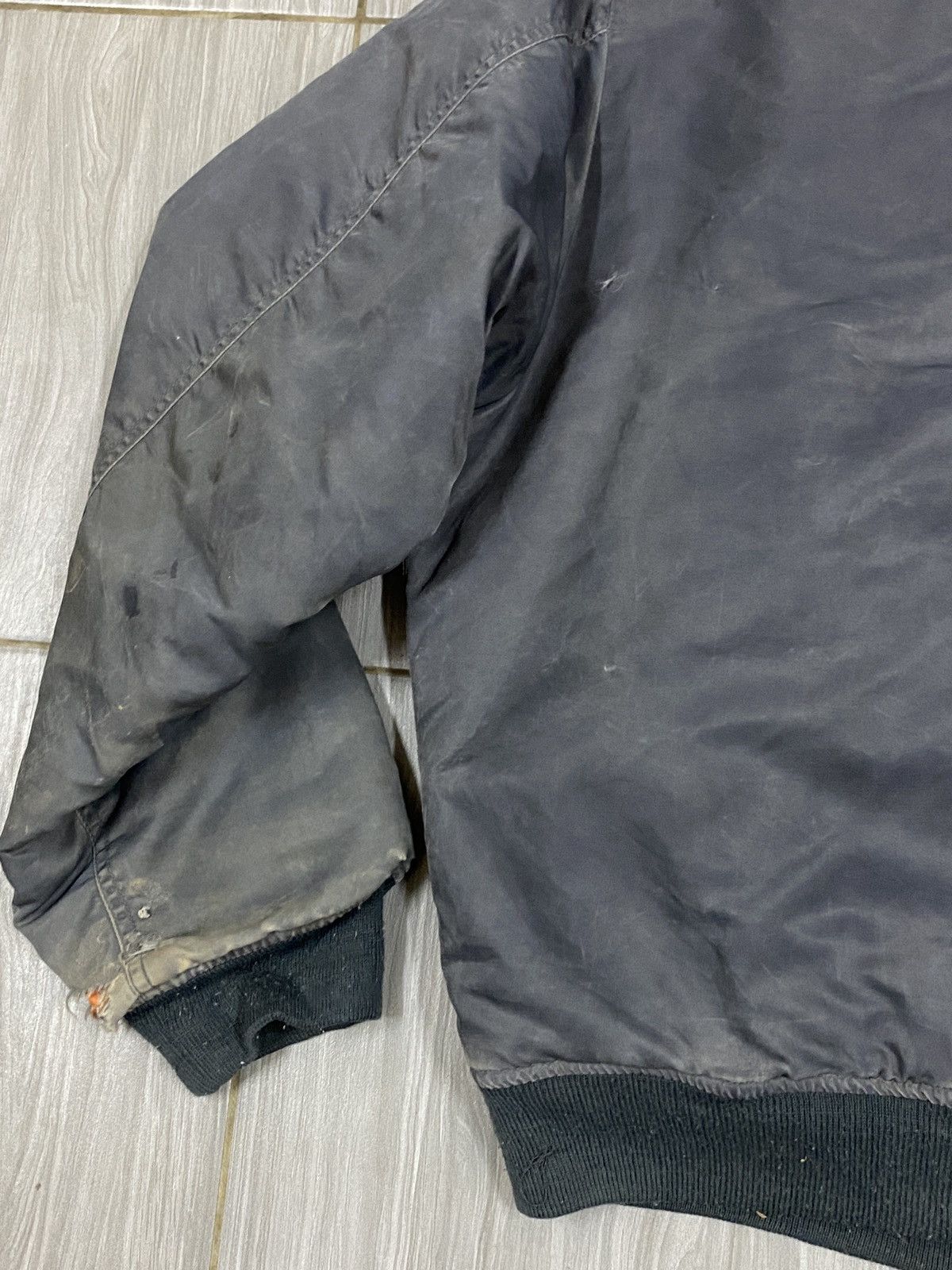Japanese Brand Vintage MA 1 Bomber Jacket Coffe Boss Suntory Size US L / EU 52-54 / 3 - 12 Thumbnail