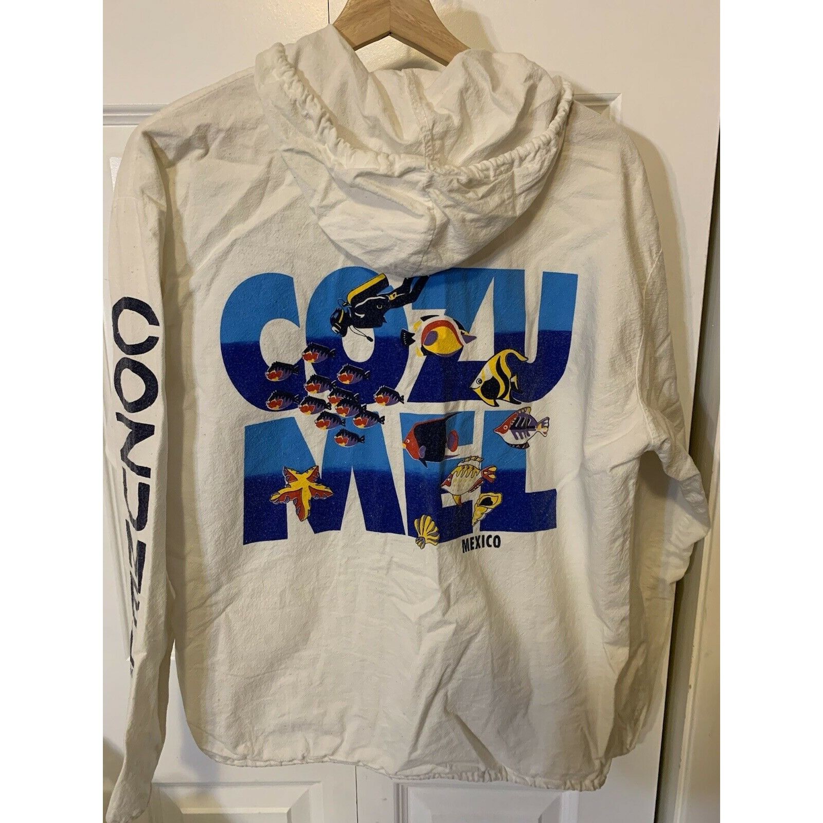 Other La Iguana Hoodie Full Zip Jacket Vtg 90 Cozumel Mexico Sz L Size US L / EU 52-54 / 3 - 8 Thumbnail